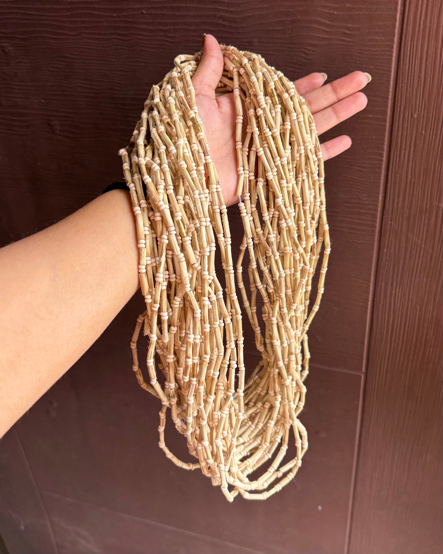 Kanthi Tulsi Mala (designer lamba dana) Double Round🪴 Code-SG