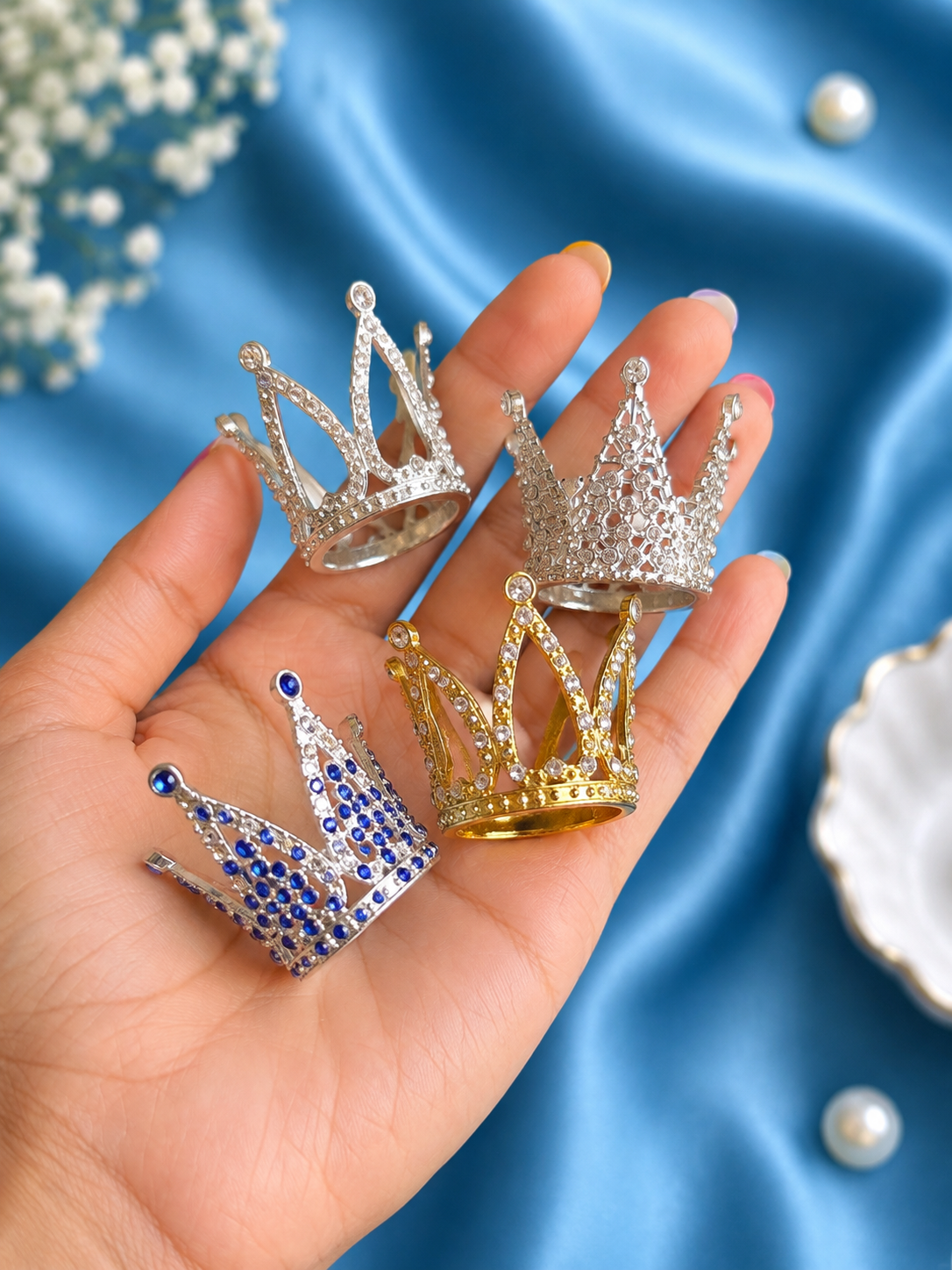 Crown - Laddu gopal & Radha Rani (Size 4,5,6) B7