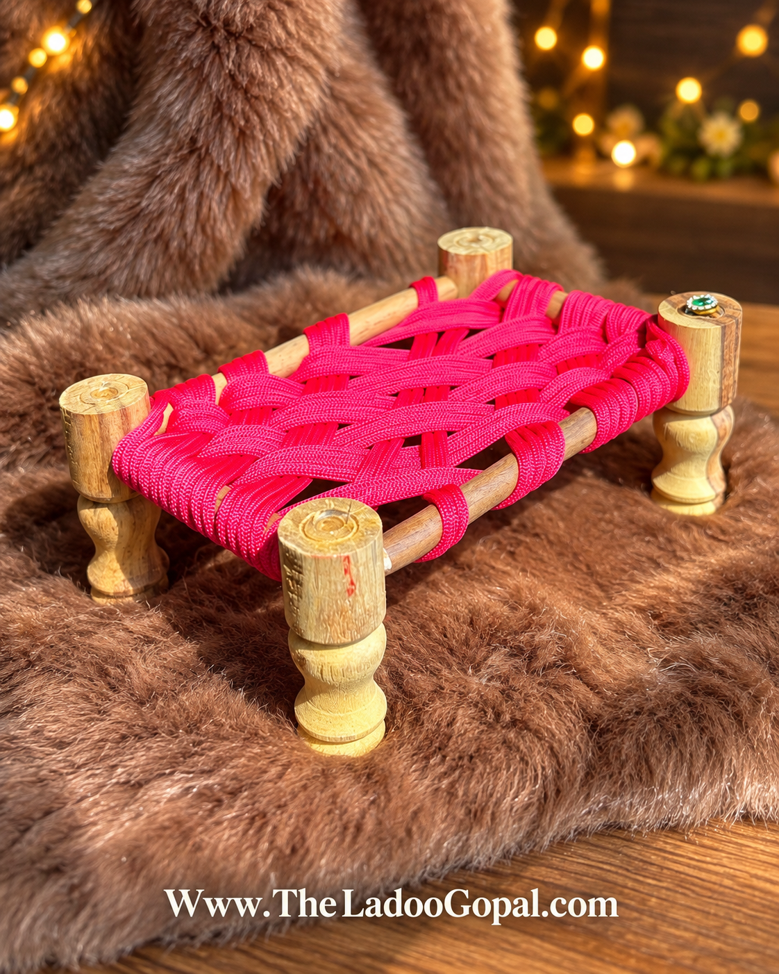 Charpai Pink 🩷 (Size 0,1,2) Wooden