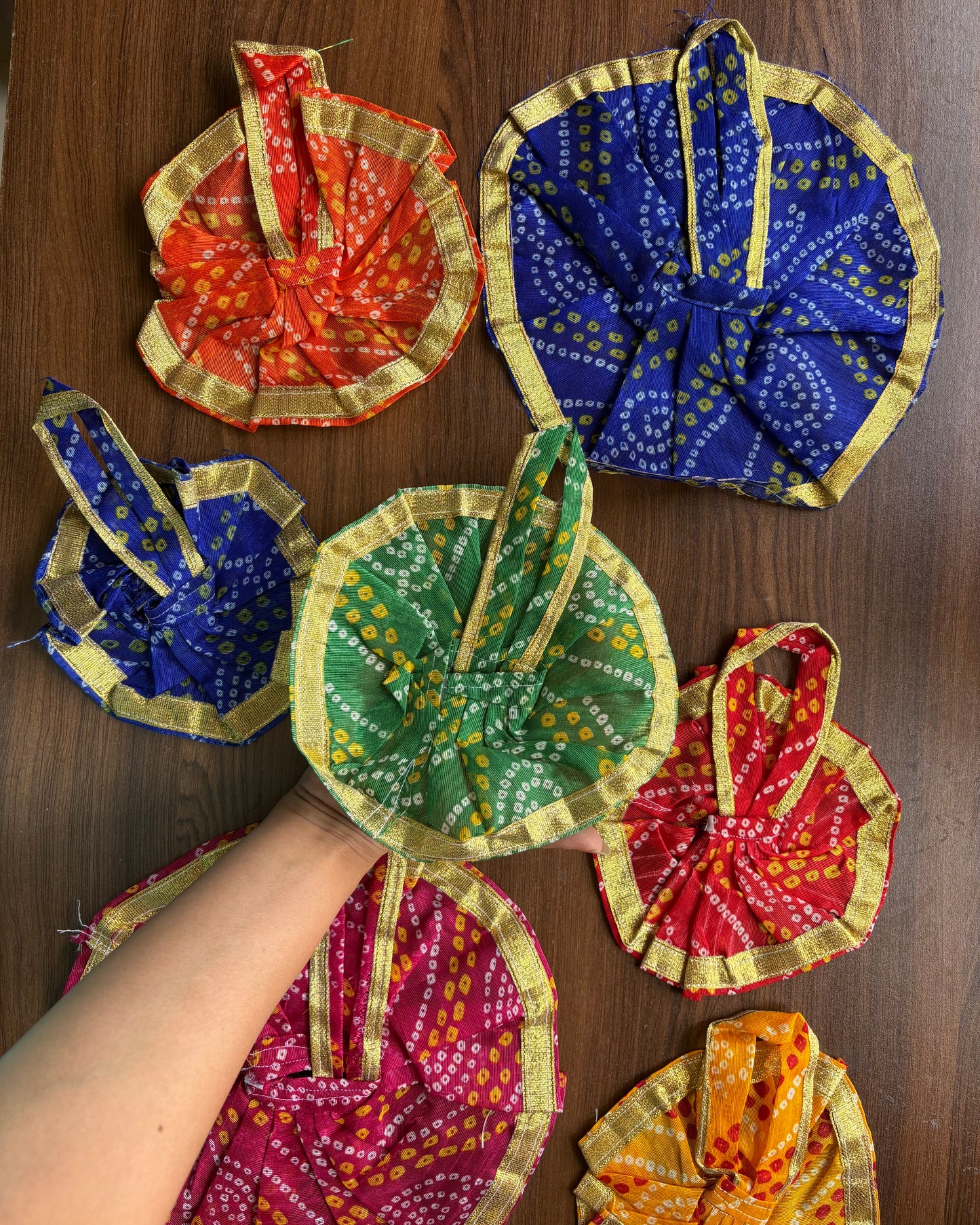 Rajasthani Bandhej Gotta Frock