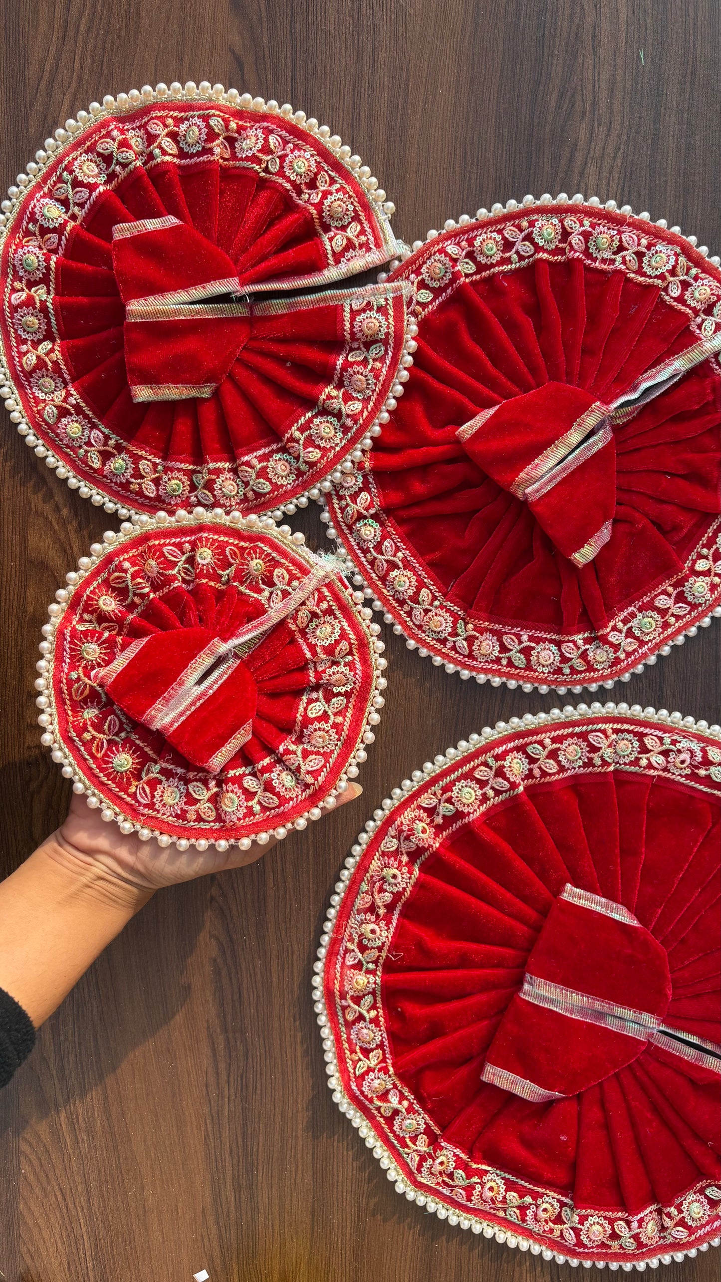 Red Velvet Premium Frocks for Ladoogopal