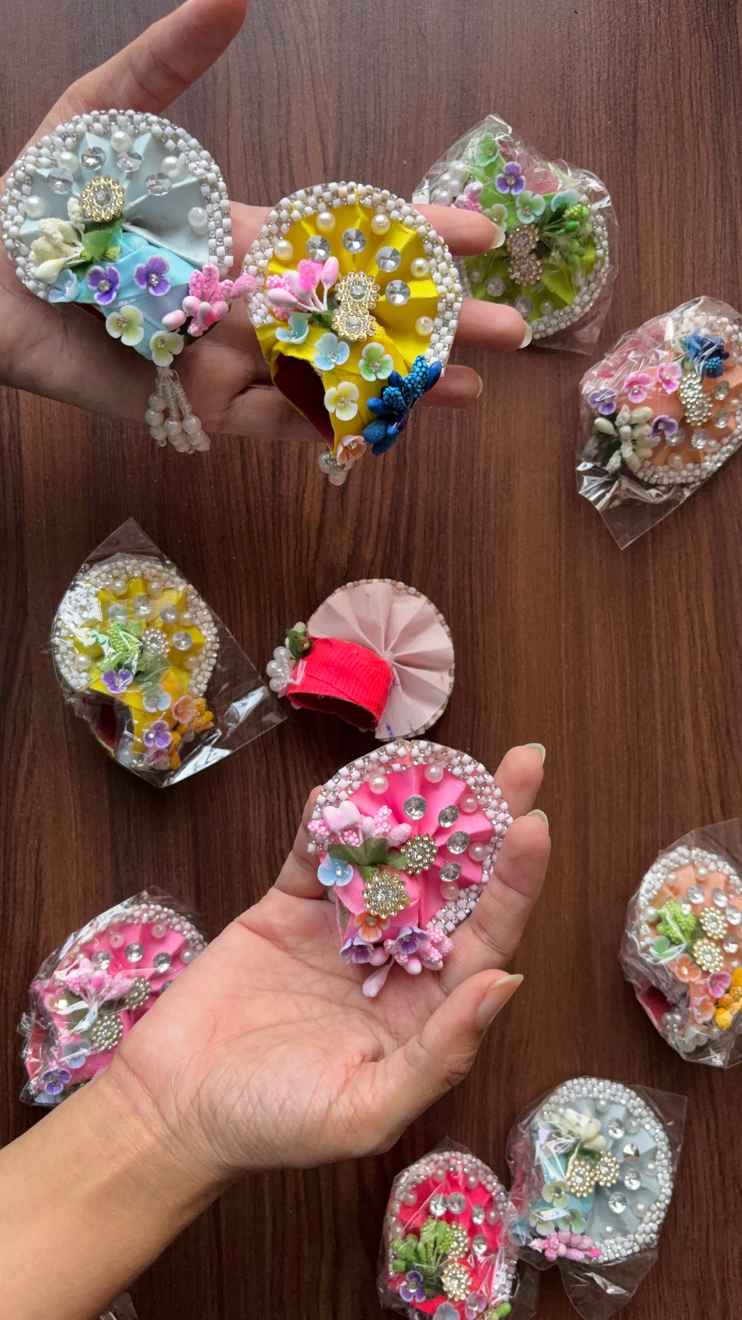 Floral Pagdi (Heavy Design) for Laddu gopal Size 6 🌷