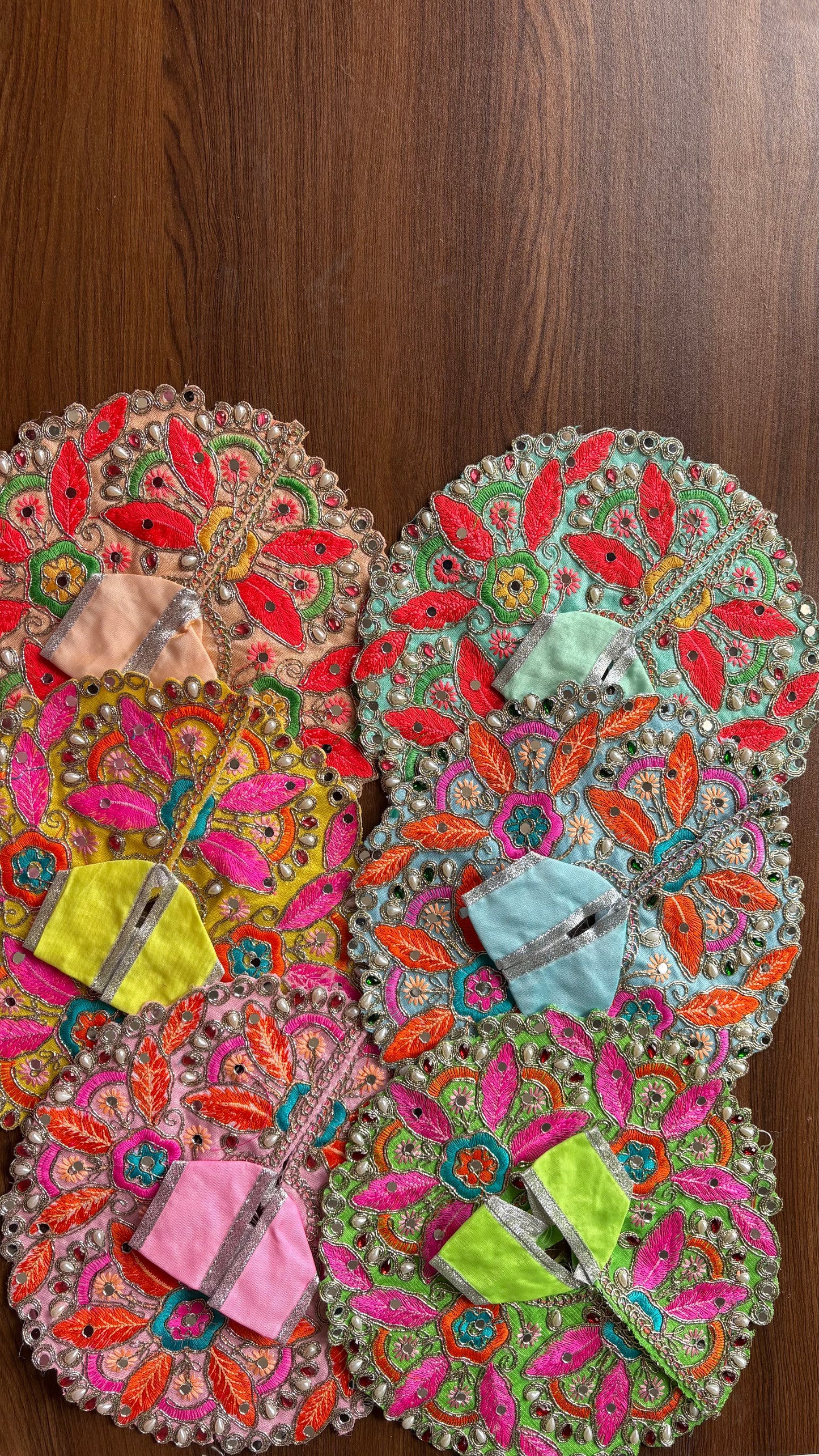 Heavy Thread Embroidery & Mirror work Frock Size 6