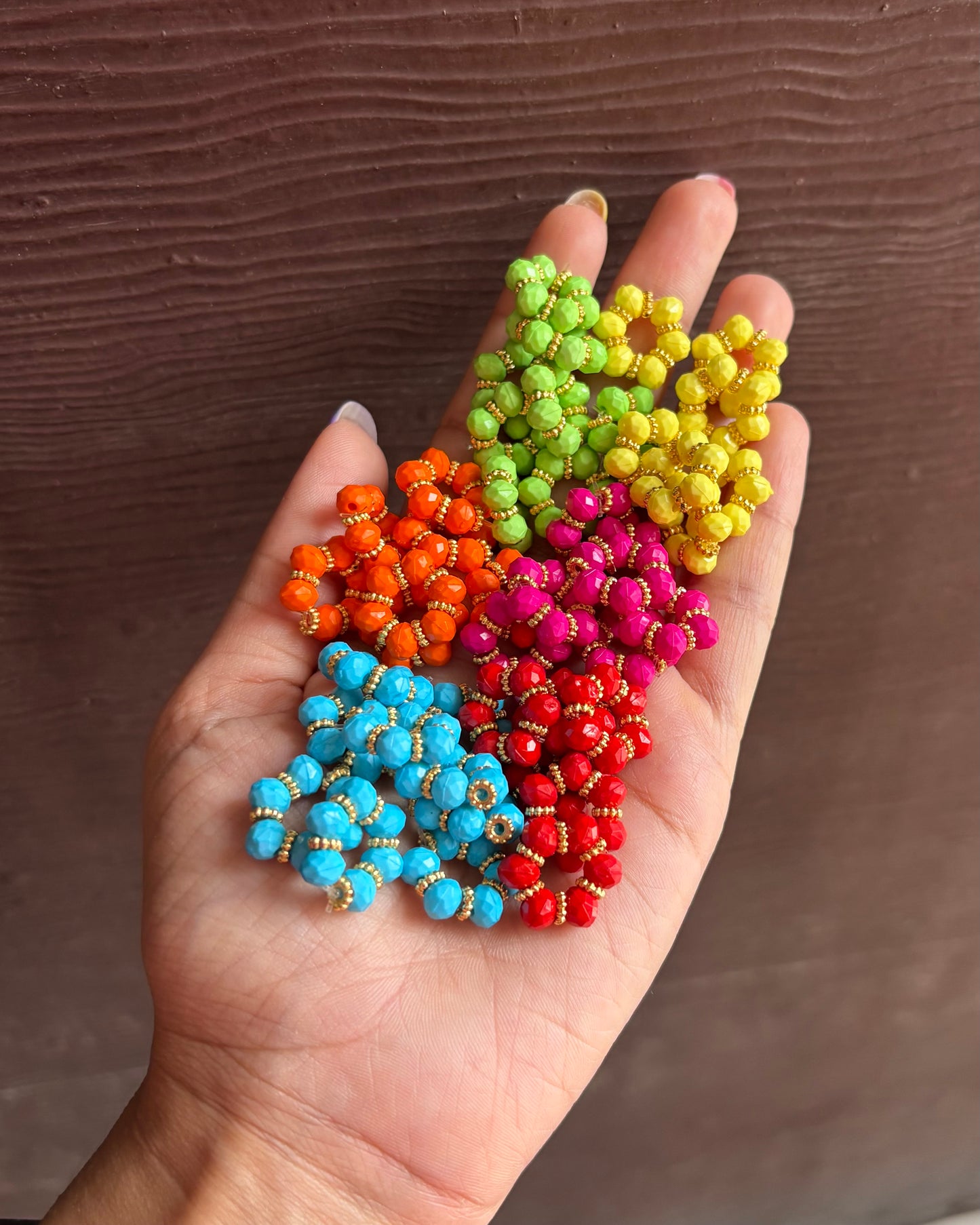 Colorful Crystal Bracelets for Laddugopal & Radha rani (Size 0,1) S19 🔮
