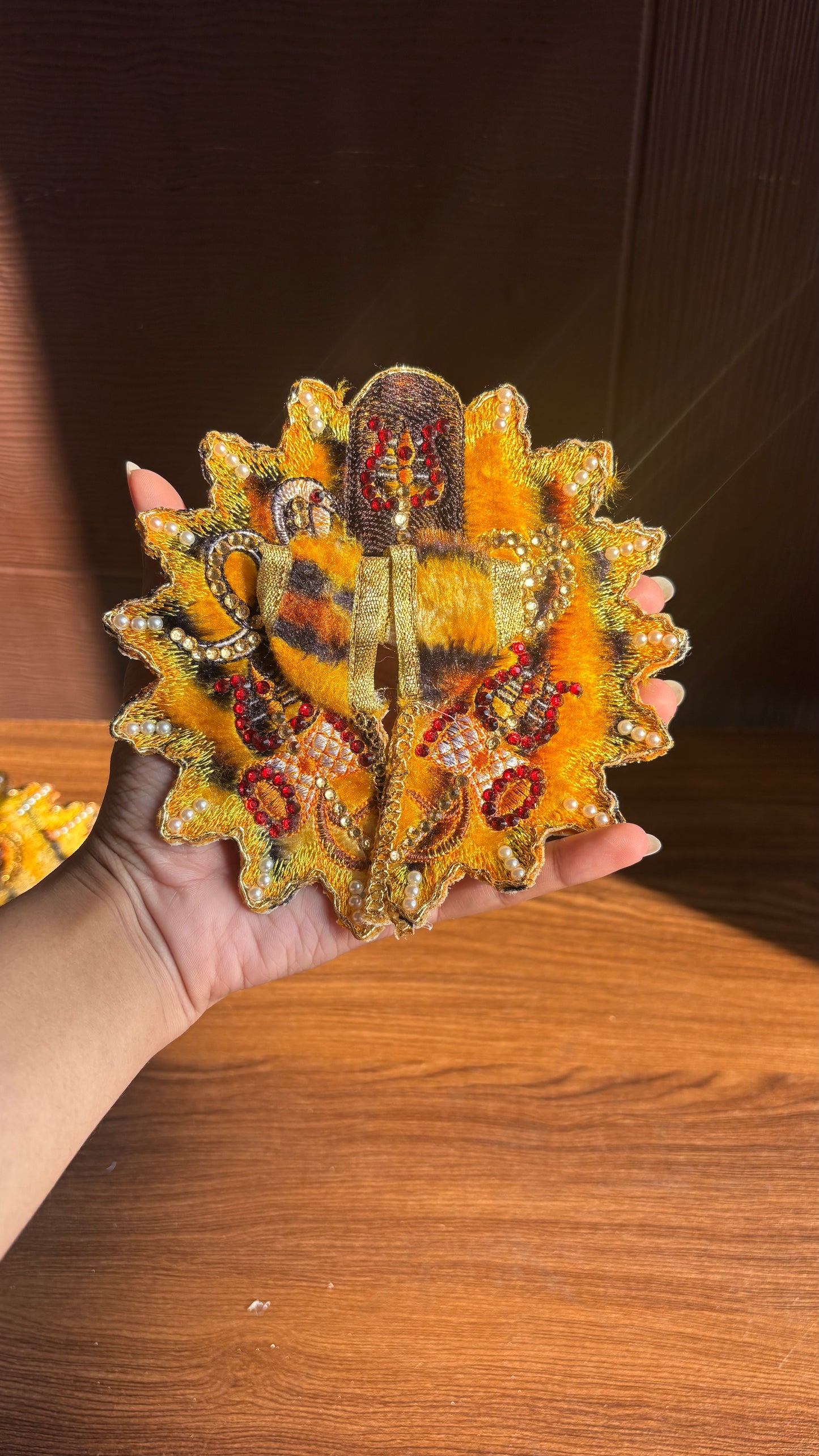Trishul Shivratri Frock for Laddu Gopal Size 4
