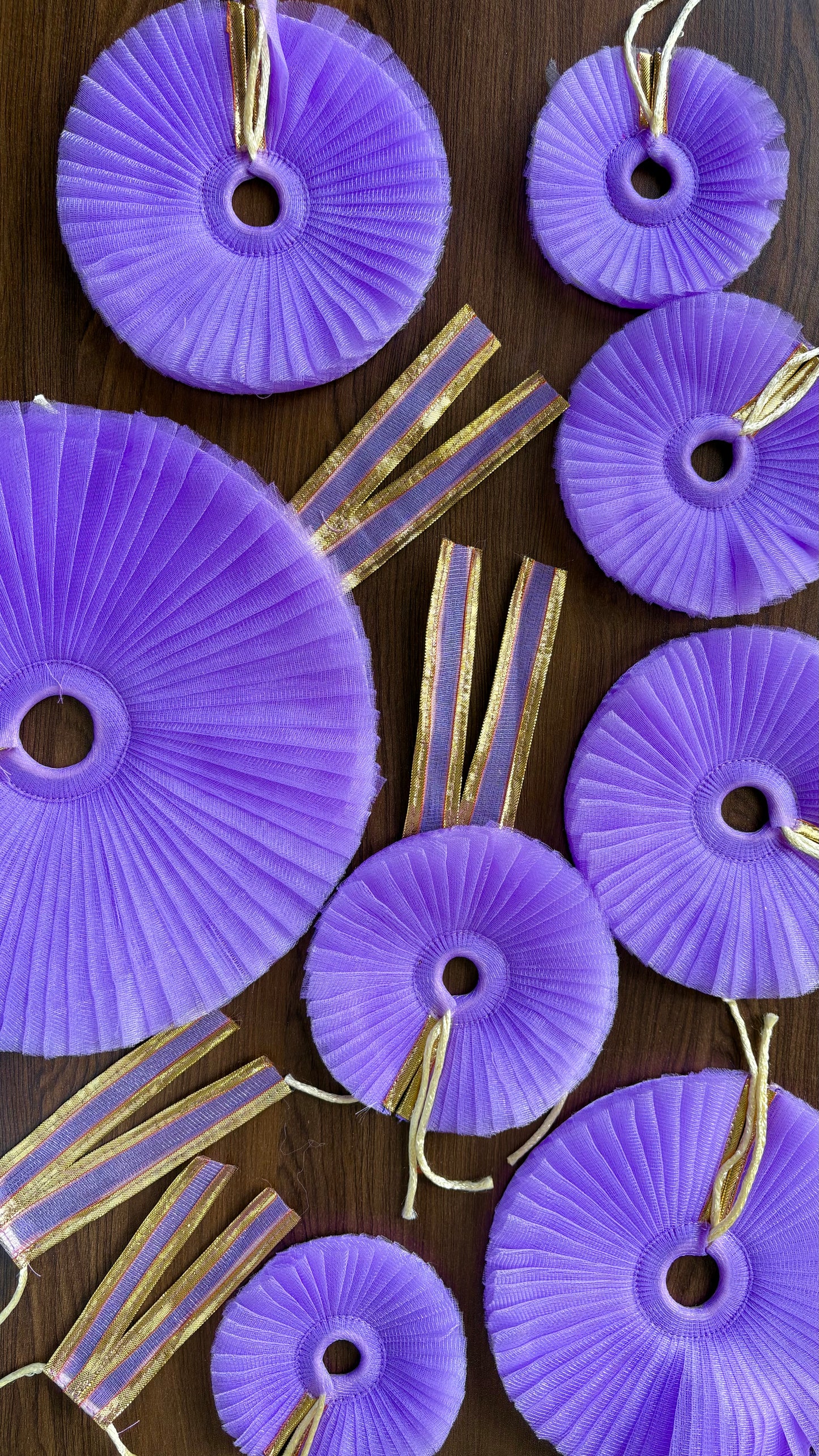 Lavender frill Frock (Laddu gopal & Shree Radha Rani) 💜