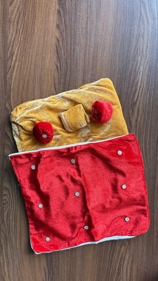 Velvet Bistar, Blanket, Pillow set (Size 1-8)