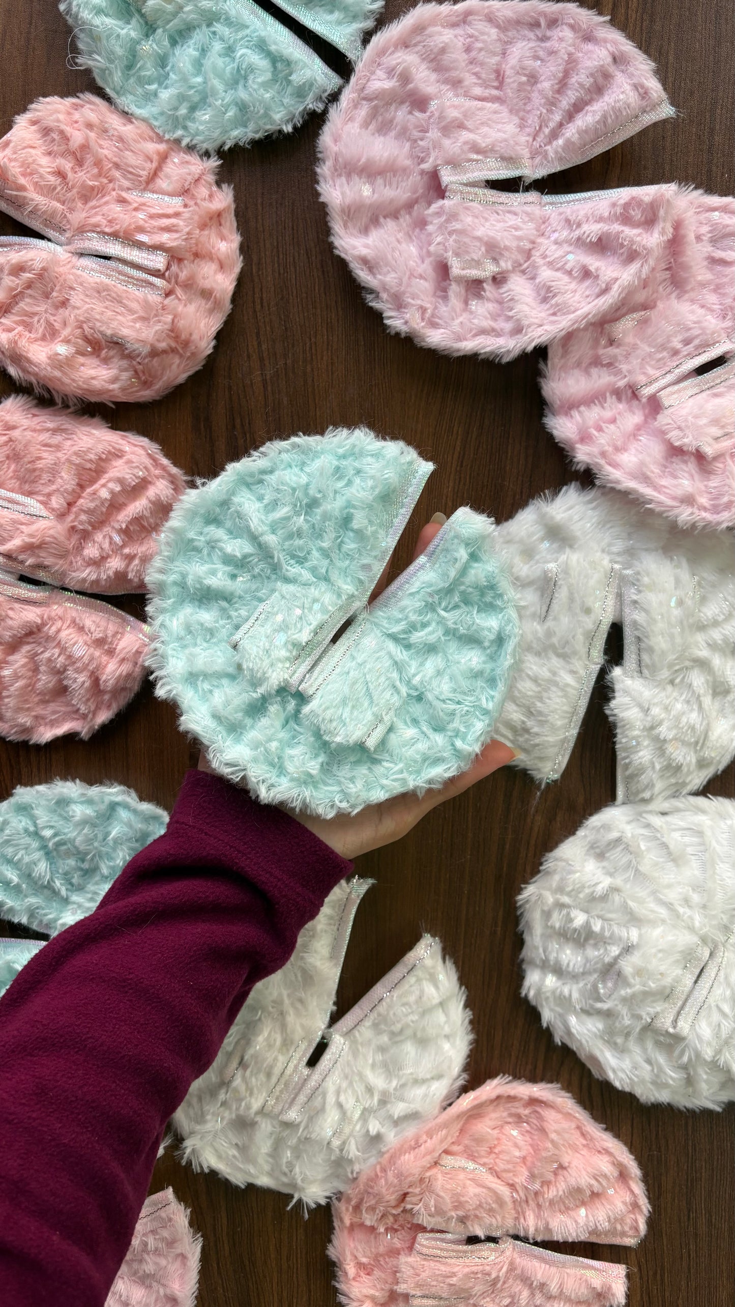 Shimmer Pastel Fur Frock for Ladoogopal Size 2