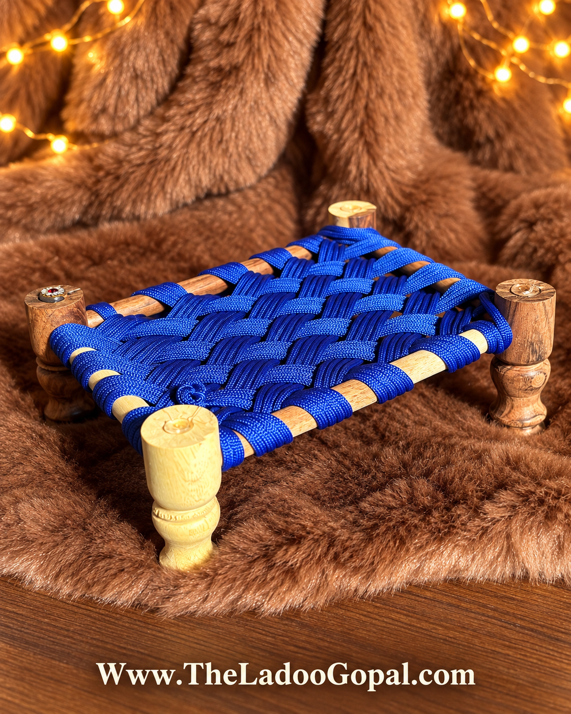 Charpai Royal Blueđź’™ (Size 3,4) Wooden