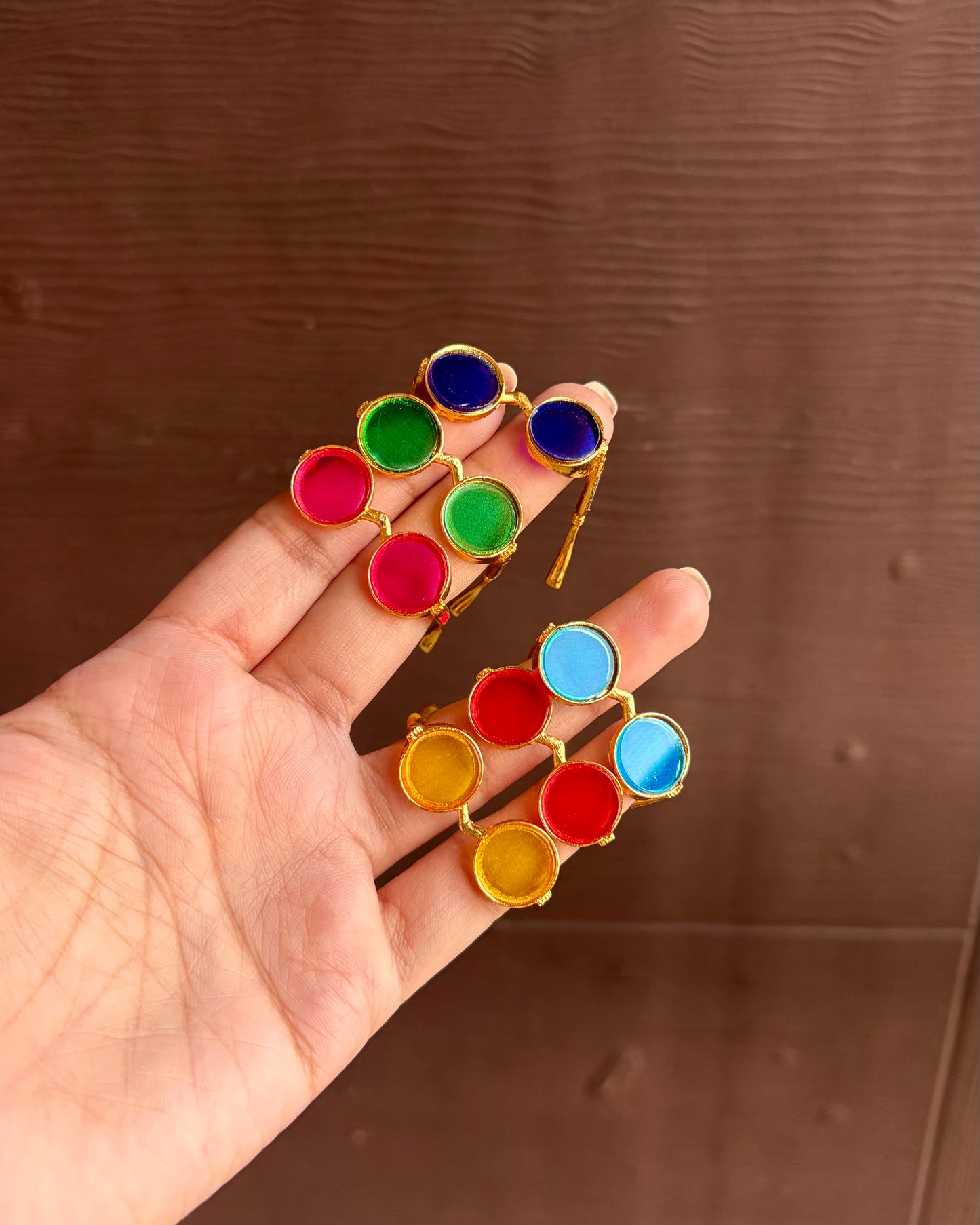 Round Colorful Sun glasses Big (Size 6,7) S7, S8