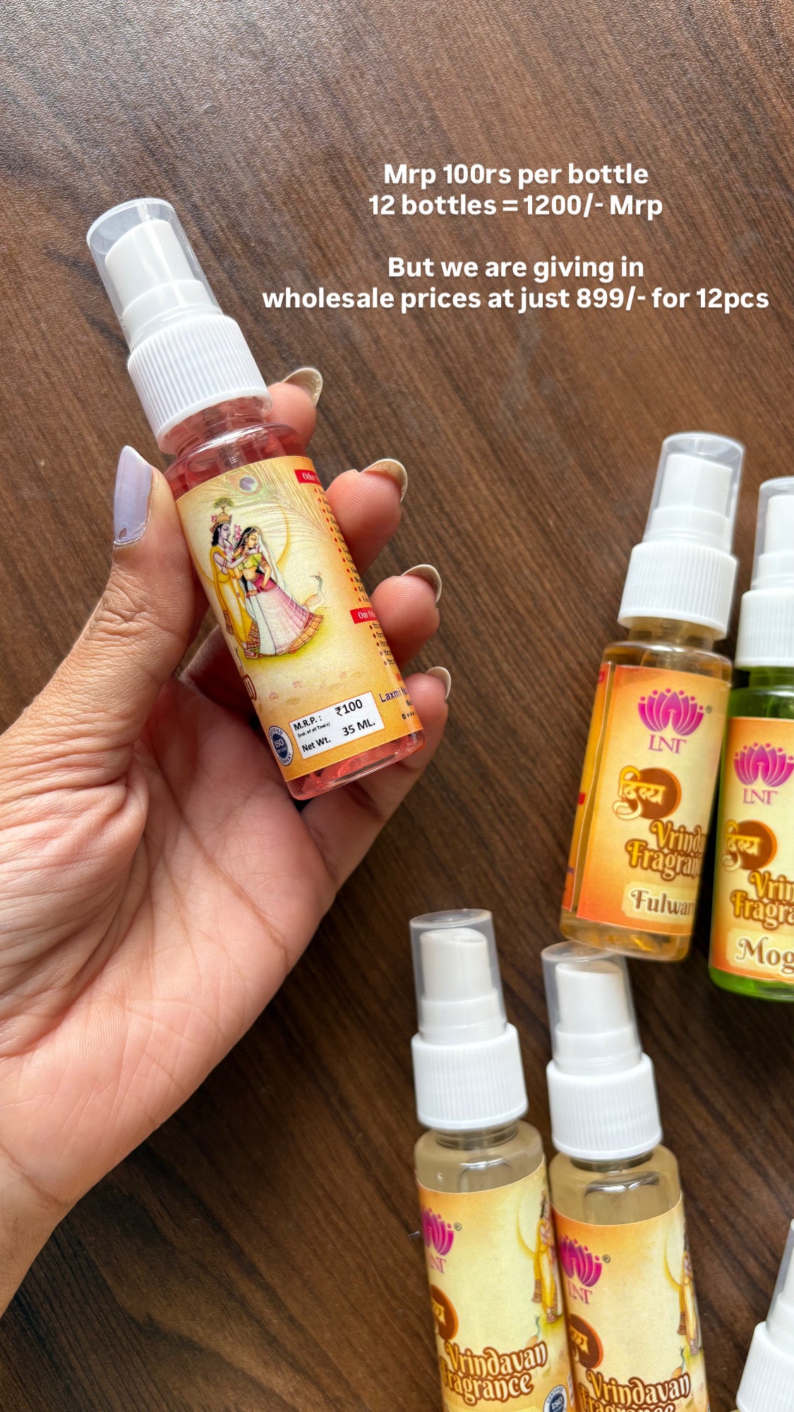 12 bottles of Spray Attar / Ittar 35 ml (from Vrindavan🌷)
