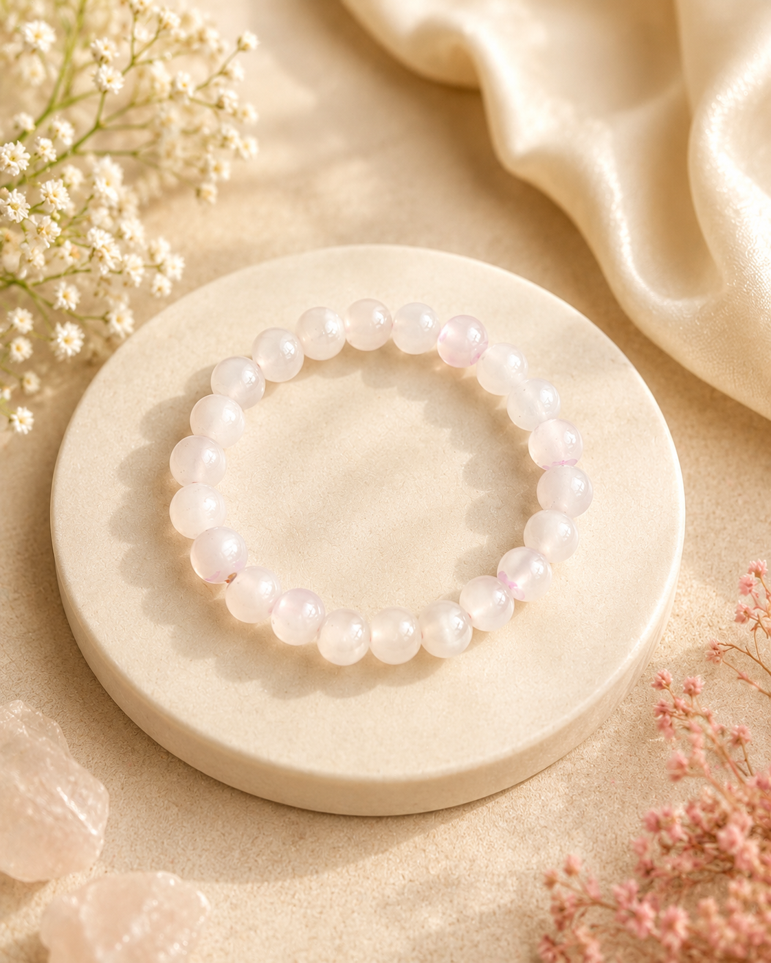 Milky Quartz Stretch Bracelet