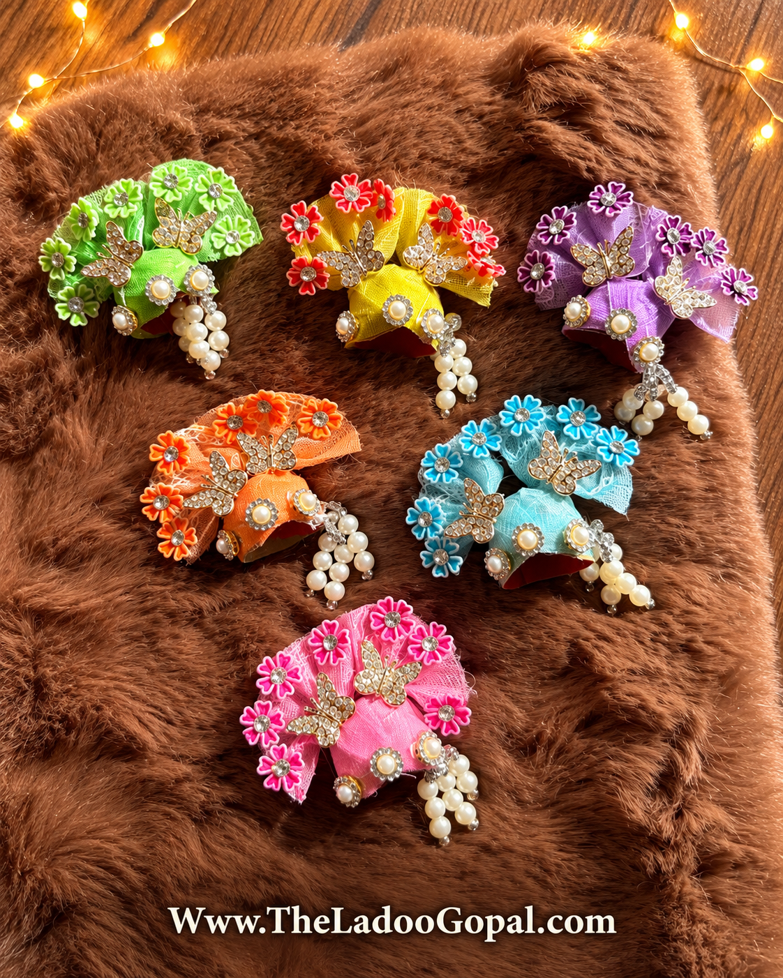 Butterfly Floral Pagdi for Laddu gopal