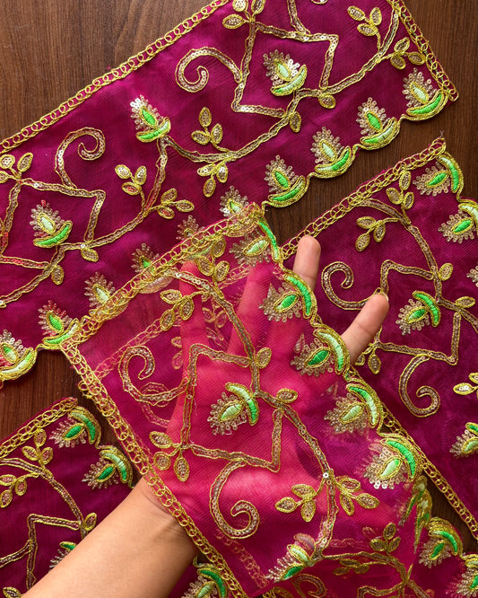 Magenta Net Chunni (Radha Rani) 🩷