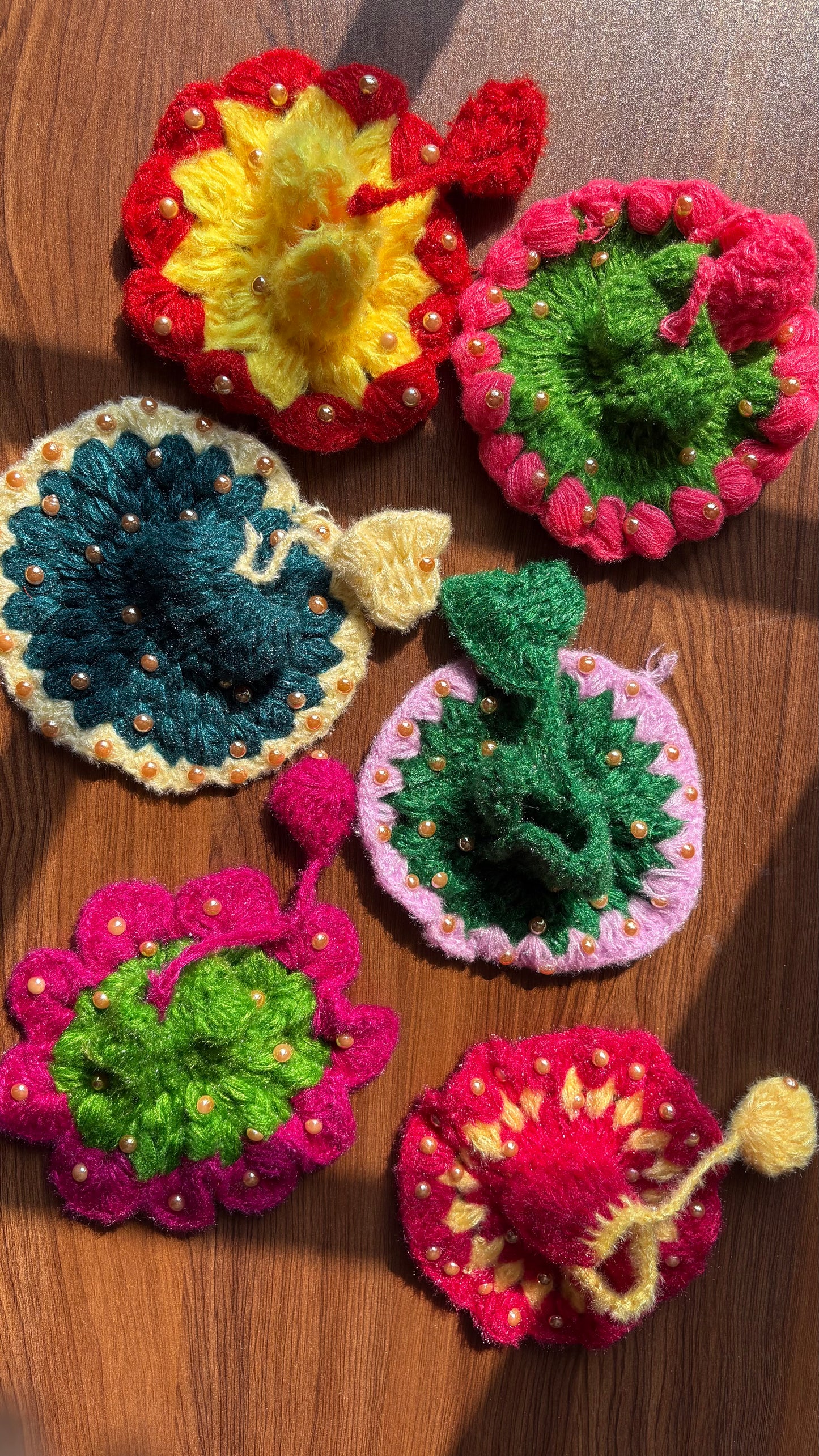 Moti Crochet Frock with Caps Size 2 & 3