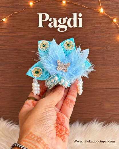 Radhe Butterfly Feather Dress 3 piece Set for Laddu Gopal