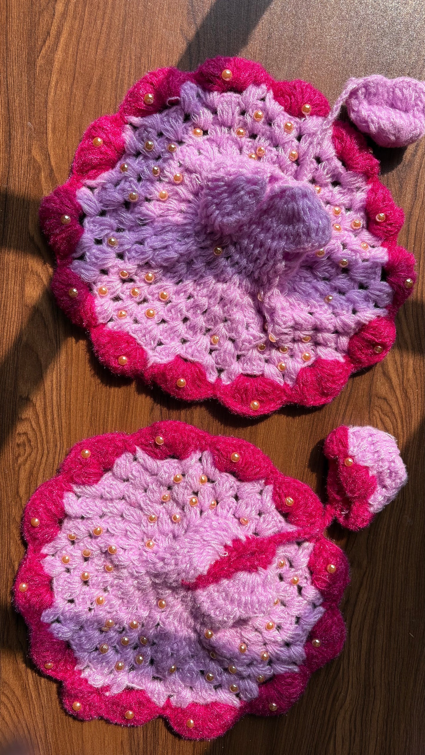 Lavender Pink Crochet Moti Size 5