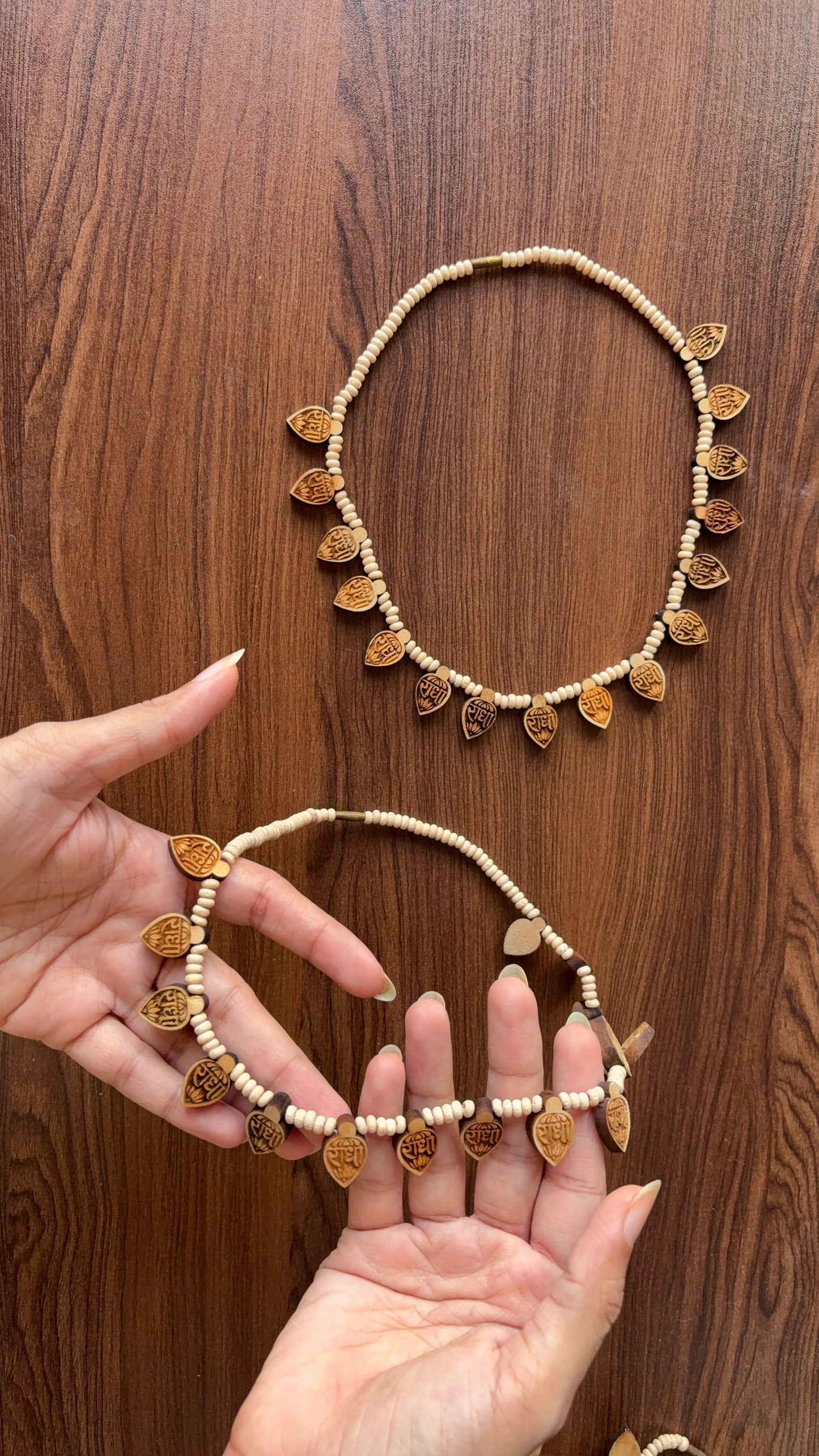 Big Radha Tulsi mala -Vrindavan Original Mala  (for Humans) D101