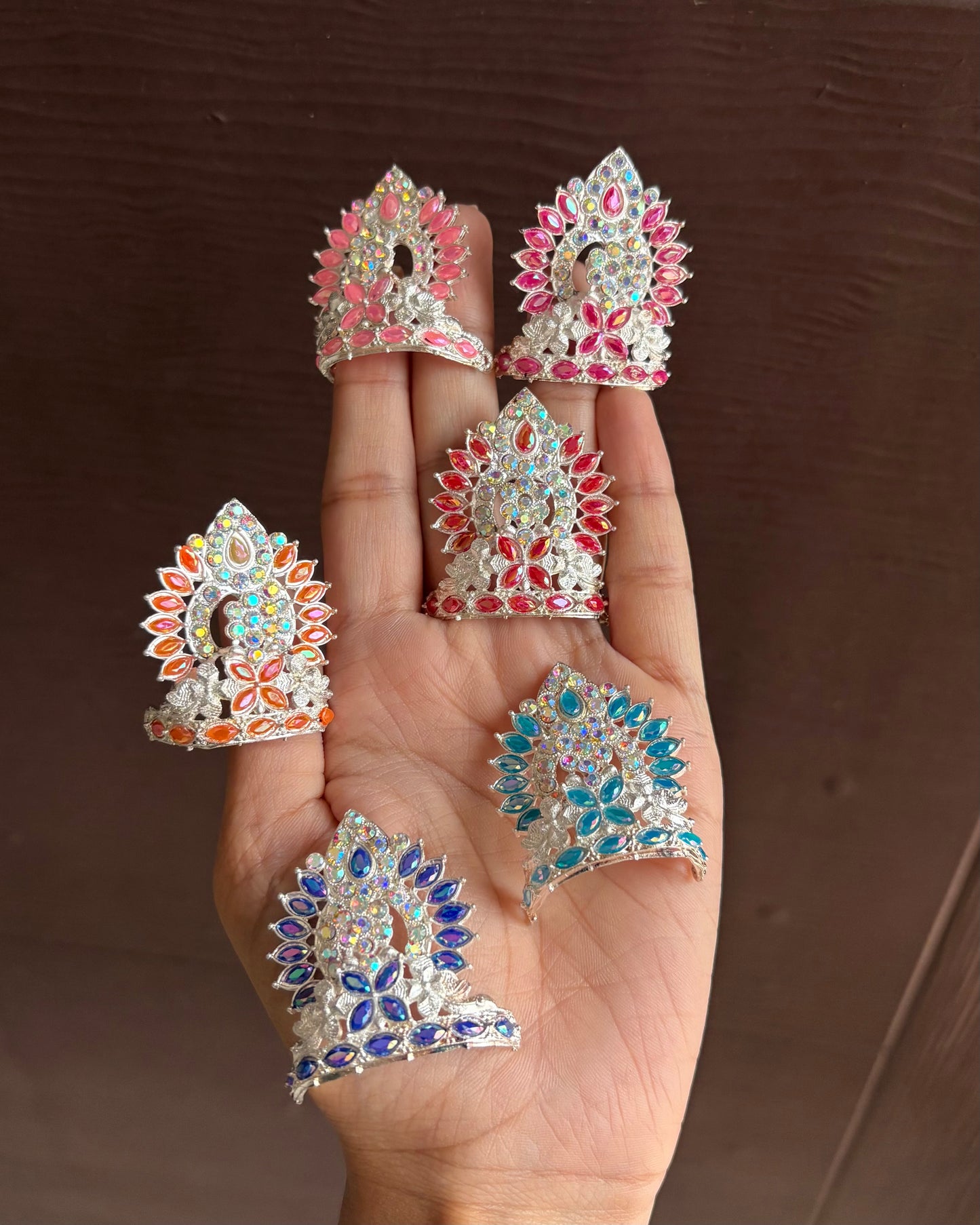 Royal Maharaja Silver Mukut (Size 5,6,7) D2