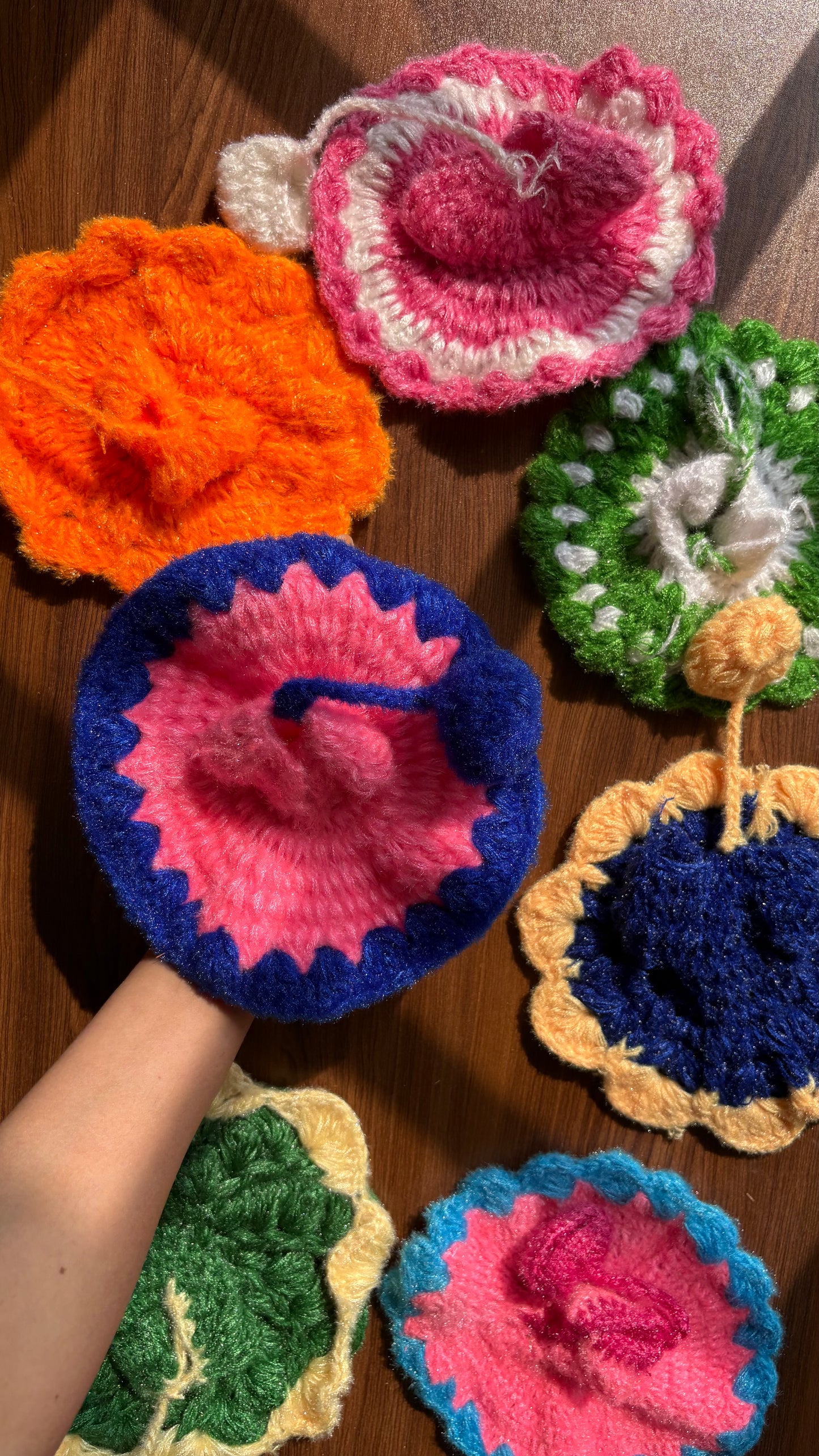 Crochet Frock with cap Size 3,4