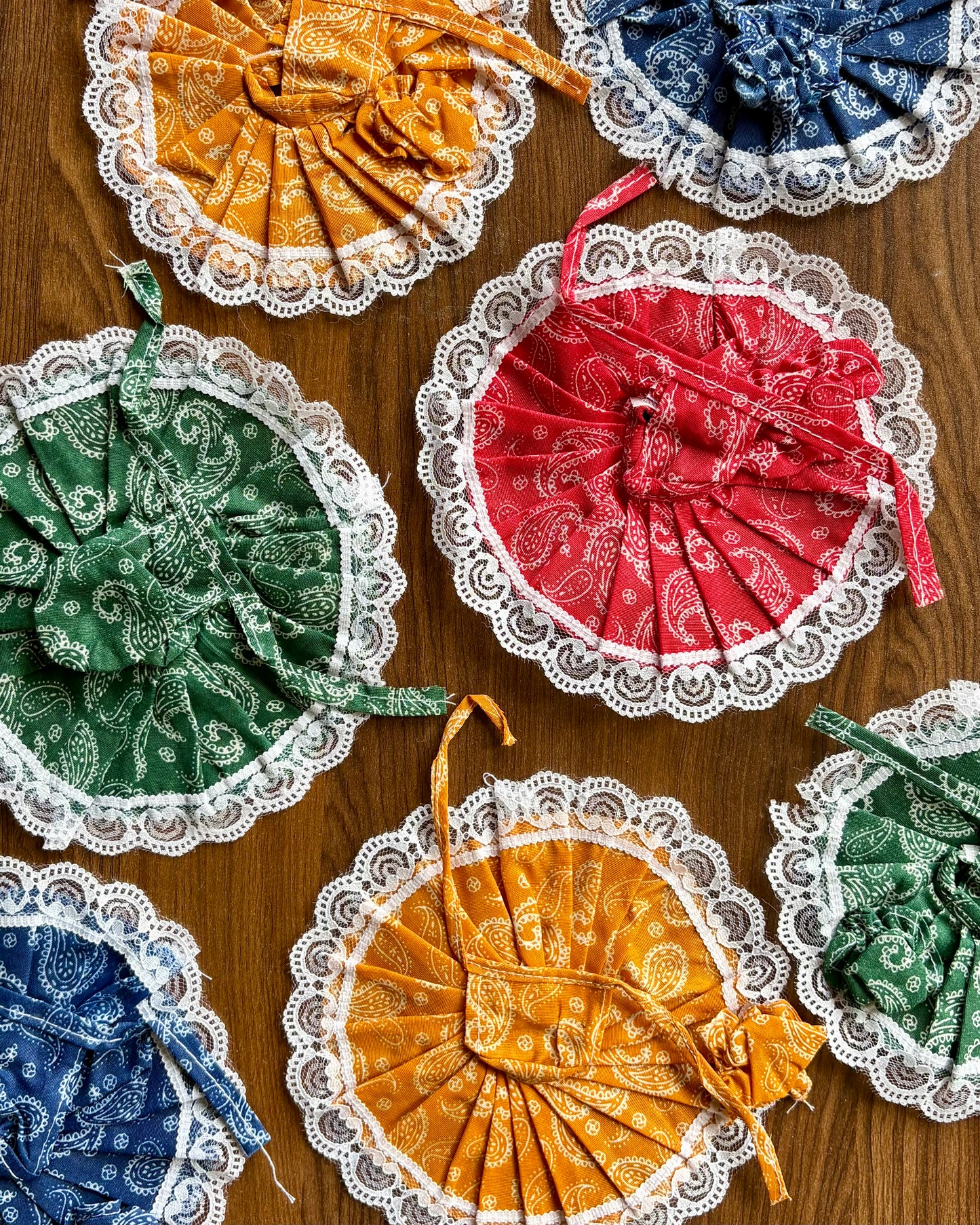 Cotton Lace Frocks (For Ladoo Gopal & Radha Rani)