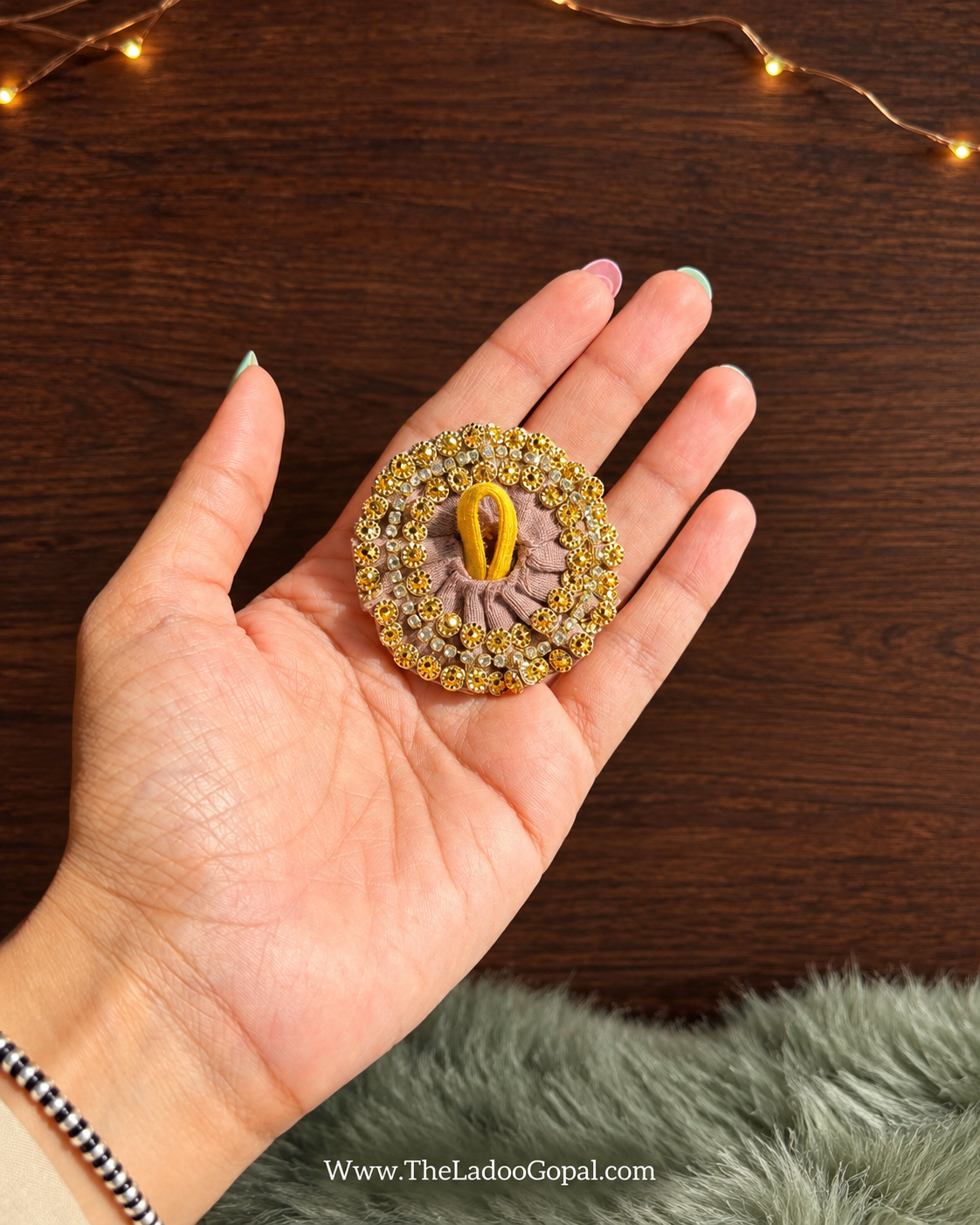 Crackling Golden Gopu Frock 🎇✨