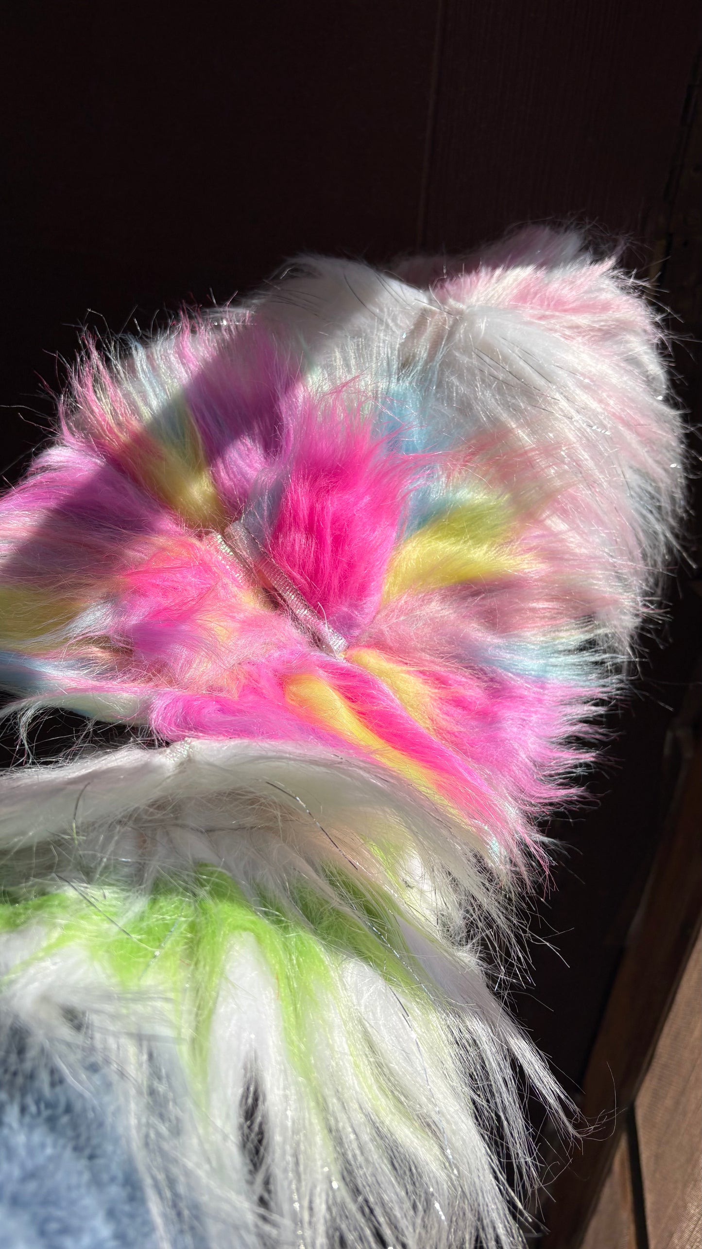 Shimmery Fur Special Frock (Size 4)