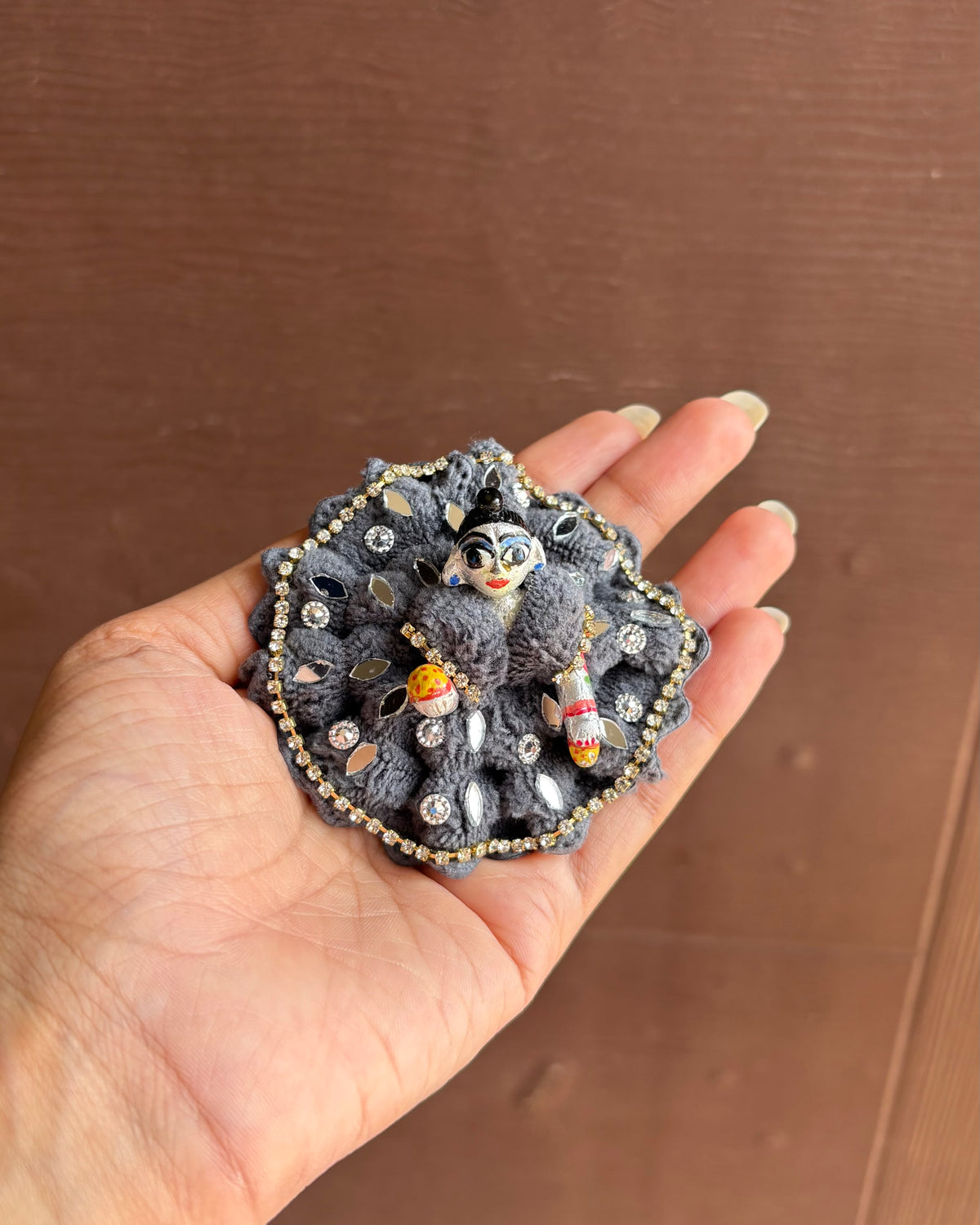 Silver Sitara ✨ Handmade Grey Laddu Gopal Dress | Size 00 & 0