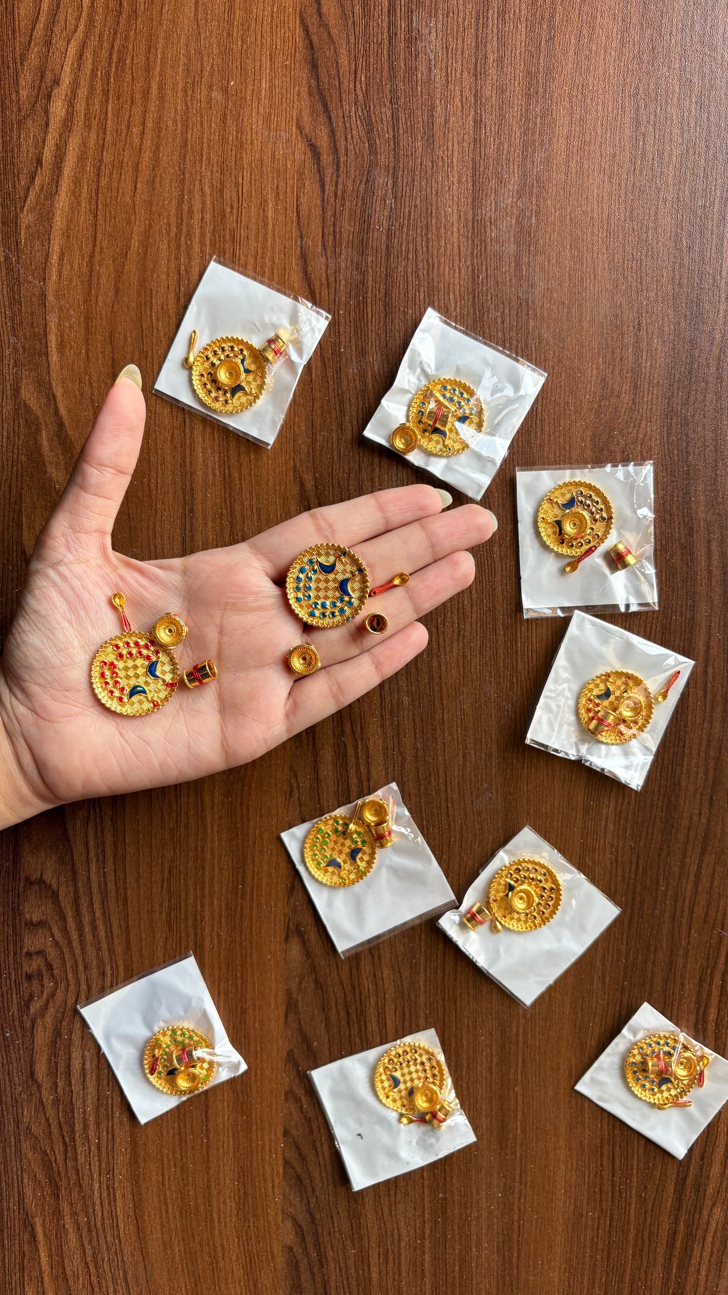 Miniature Thali Set (Plate spoon katori glass)