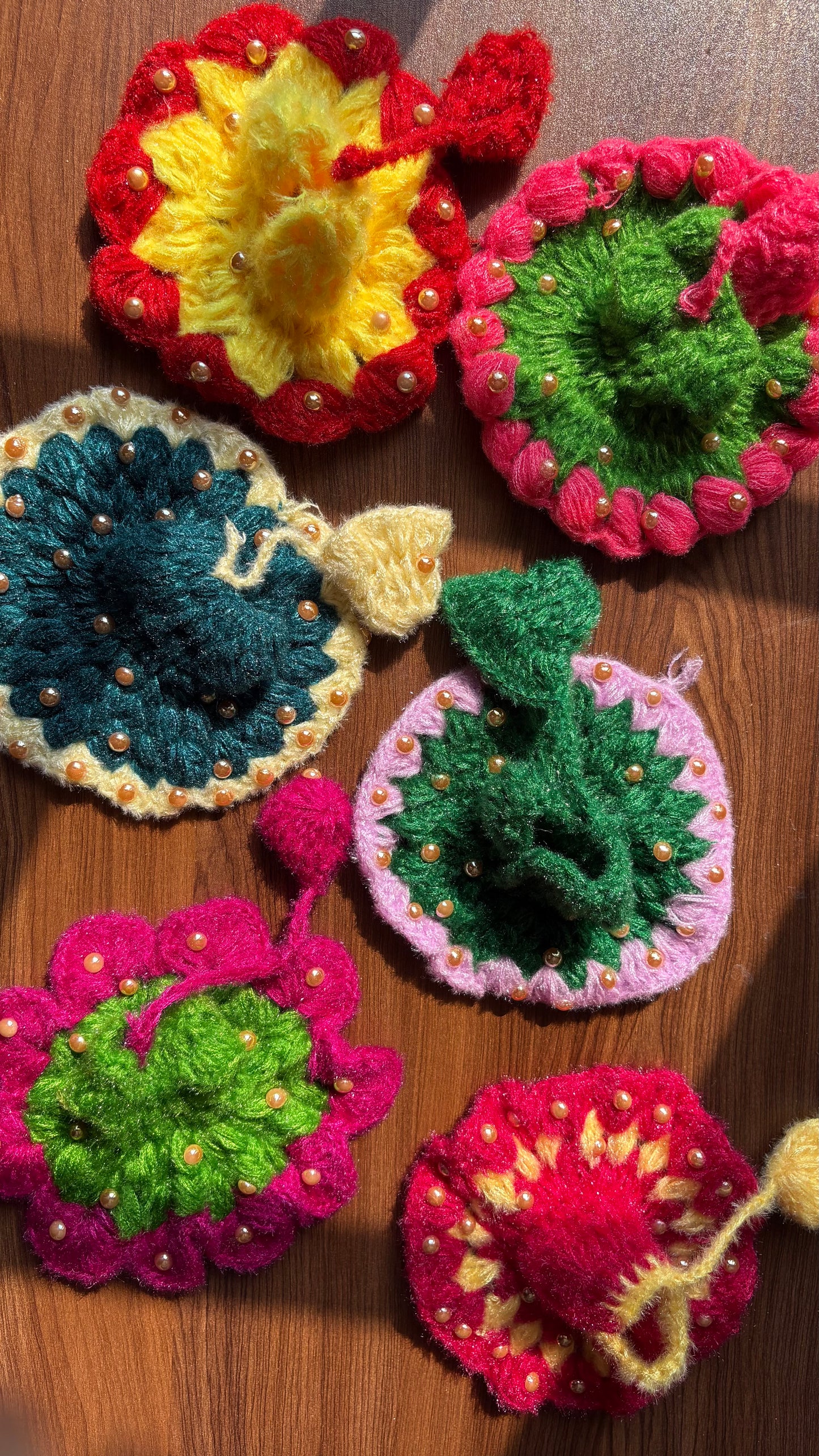 Moti Crochet Frock with Caps Size 2 & 3