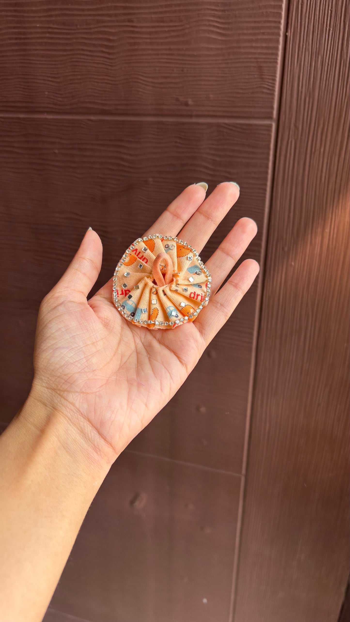 Orange Cartoon Gopu Frock🧡