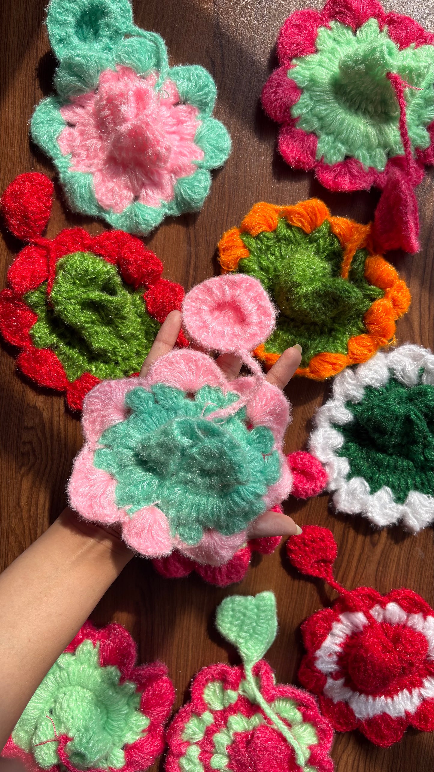 Crochet Frock with Caps Size 2