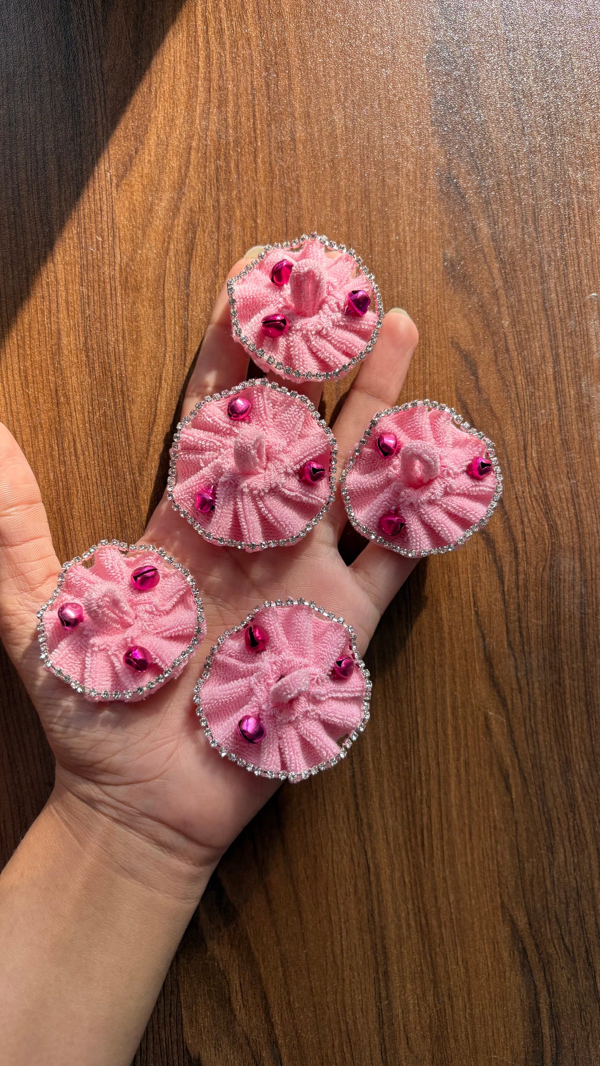 Gopu Pink Ghungroo Frock (Tiny Laddu Gopal)