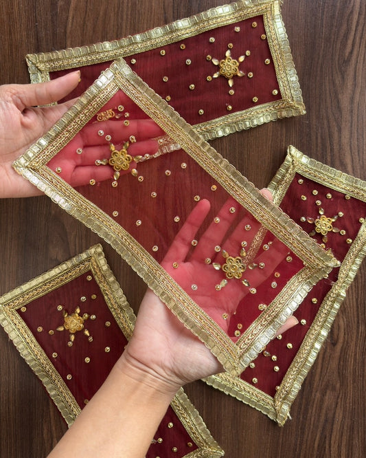 Red Net Chunni (Radha Rani)