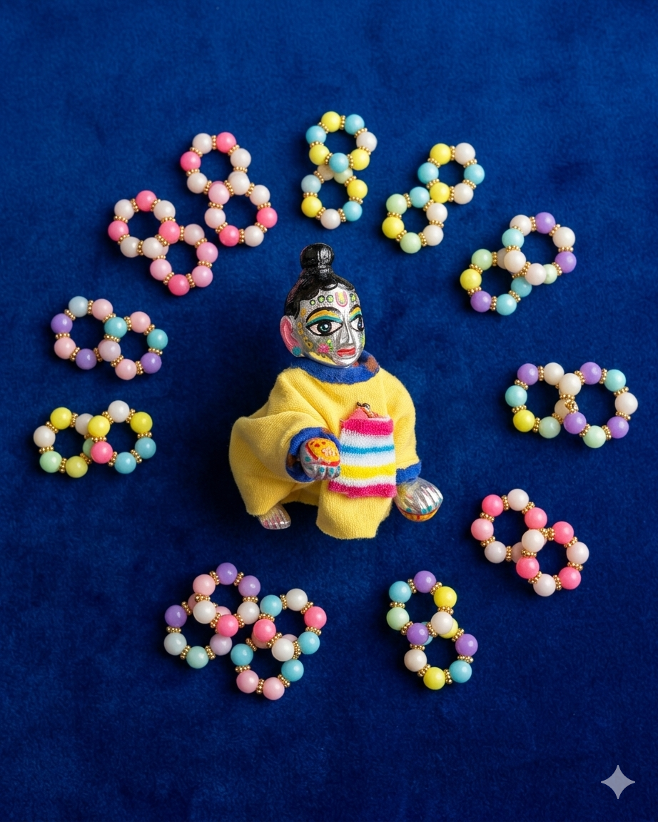 Pastel Moti Elastic Kadde (Size 1,2,3)