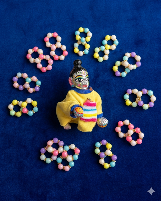 Pastel Moti Elastic Kadde (Size 1,2,3) B9
