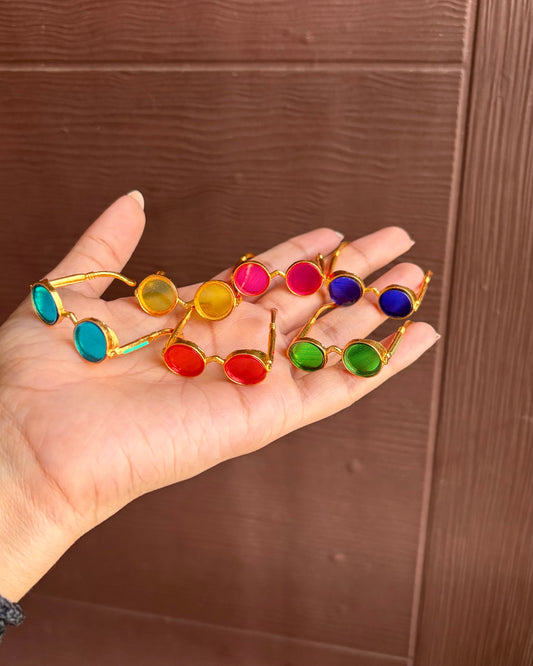 Round Colorful Sun glasses Big (Size 6,7) S7, S8