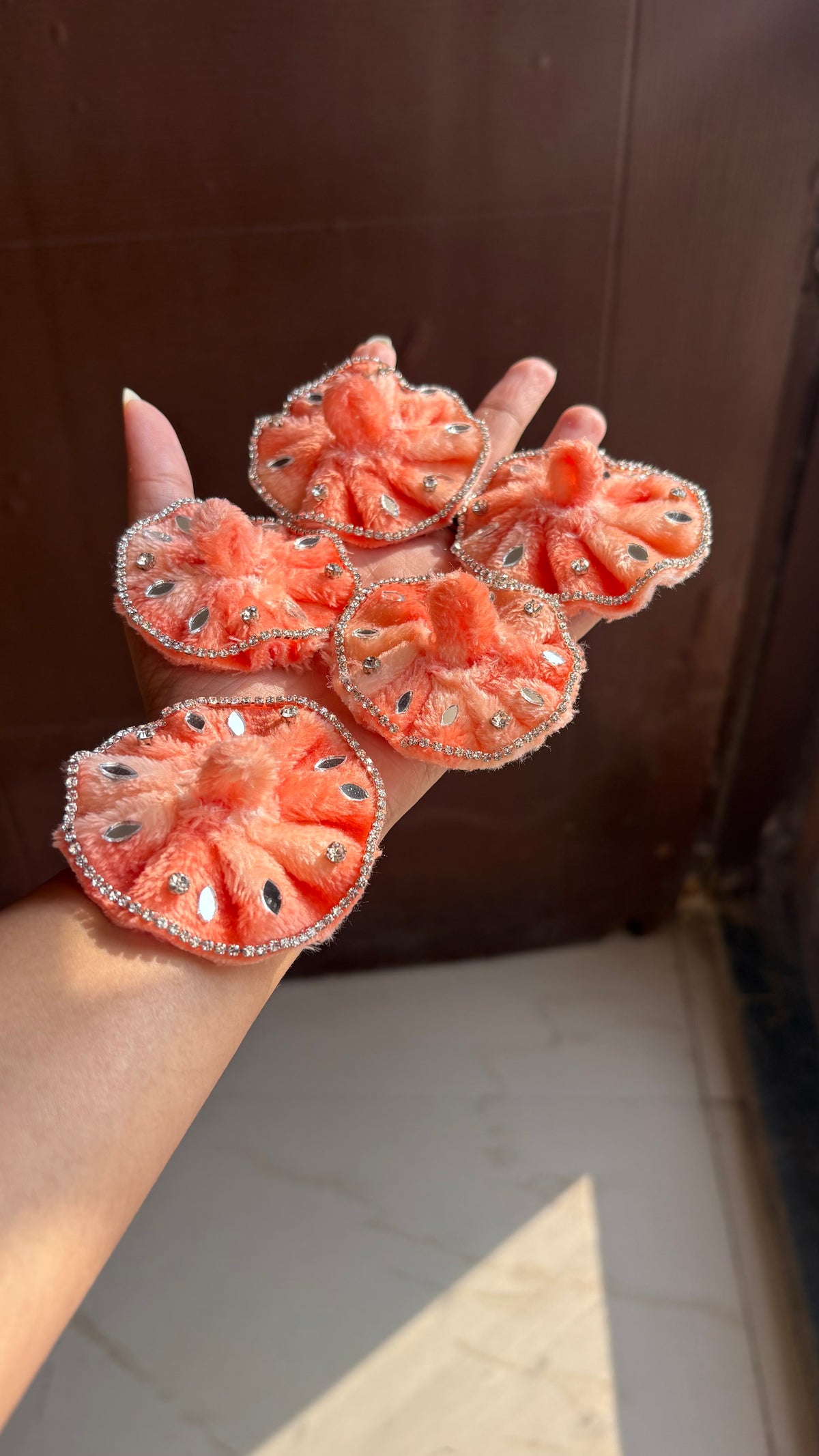 Gopu - Peach Orange winter Frock
