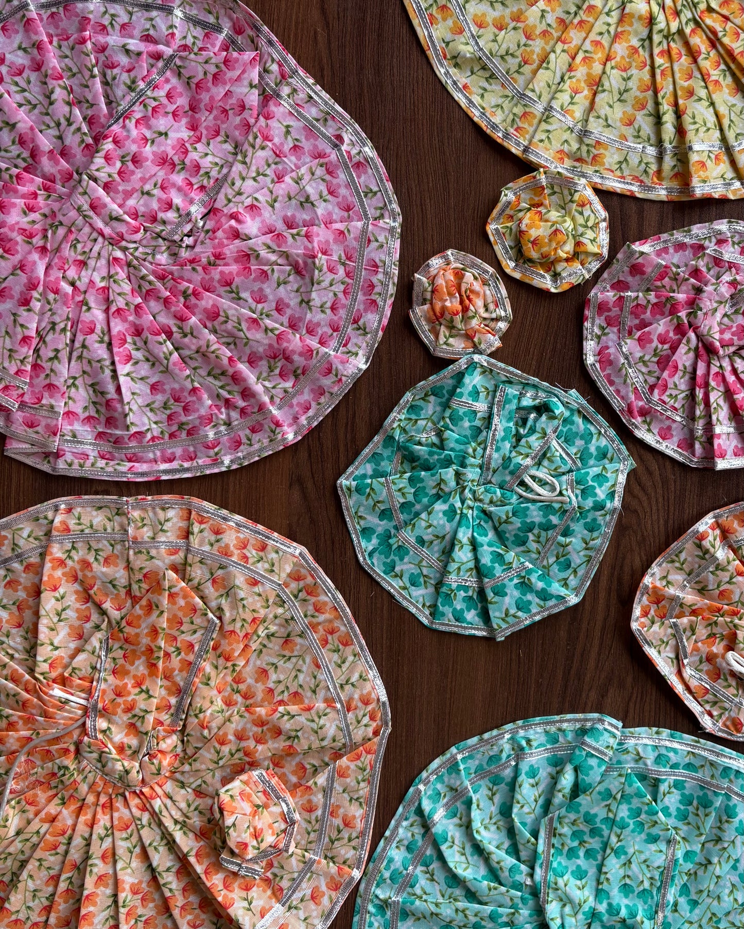 Summer Light Pastel Floral (Silver Gotta) Frock 👒🌞🌷 D2