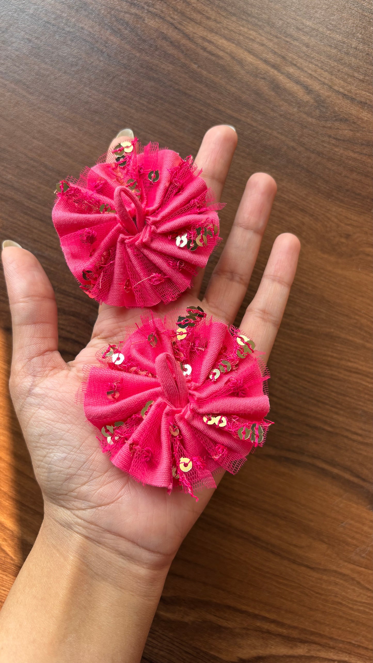 Gopu Frock Hot Pink Net