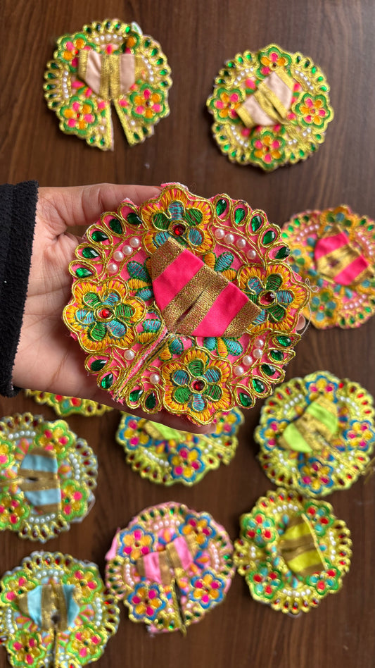 Floral Thread Embroidery Frock Size 0