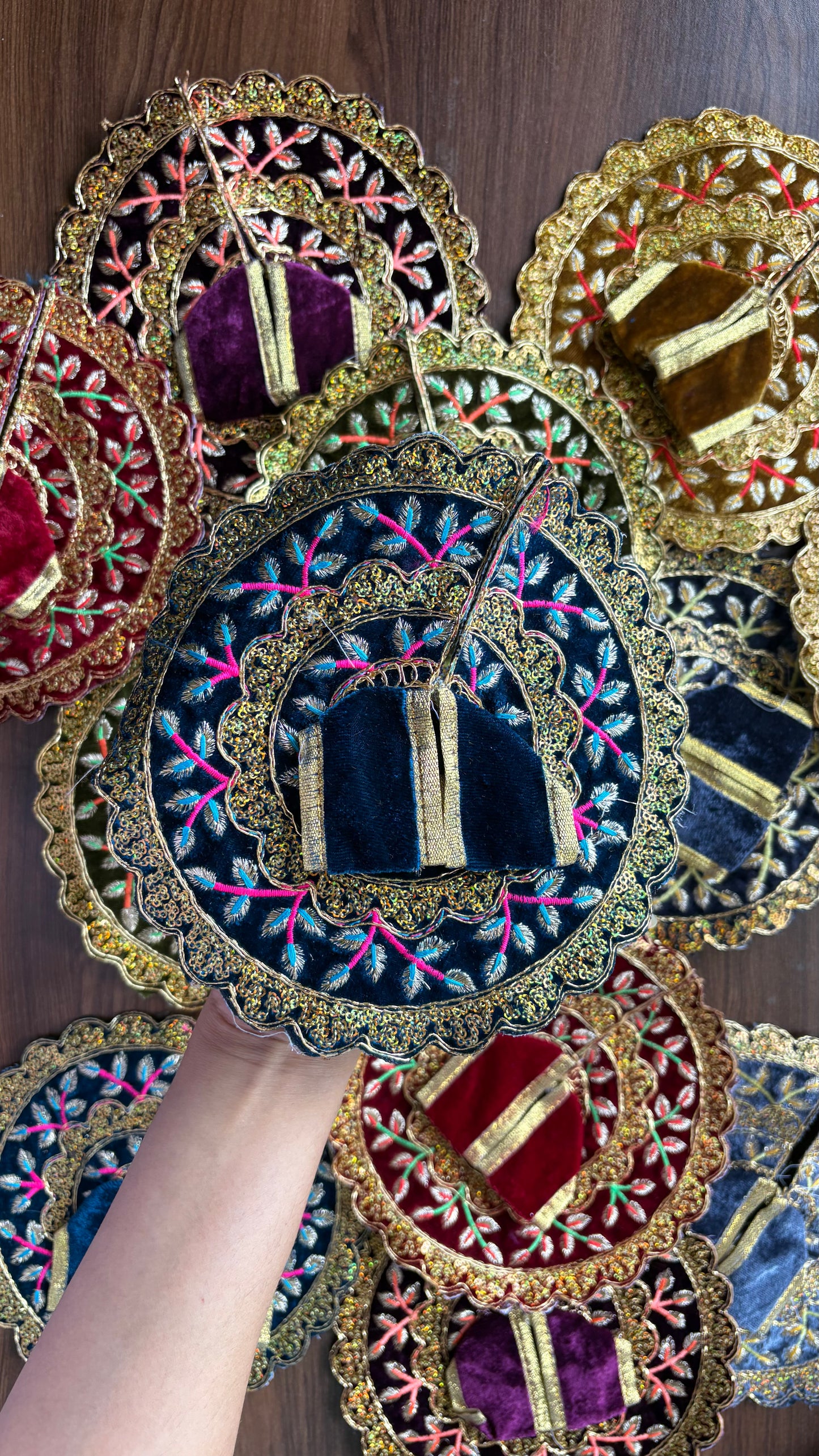 Velvet Embroidery Frock Size 6