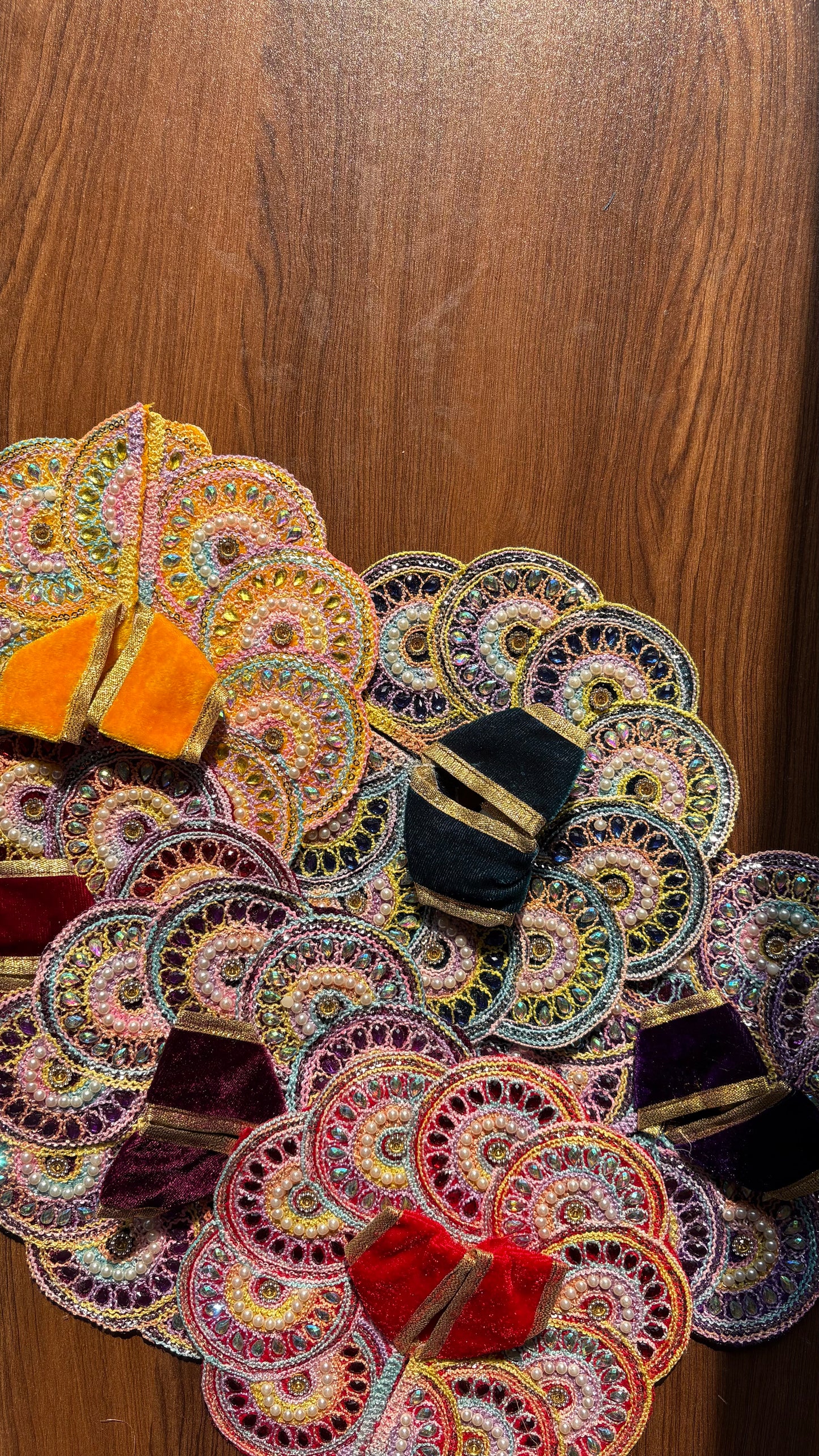 Laddu Gopal Heavy Poshak (Premium) (Chaand Shringaar) Size 2