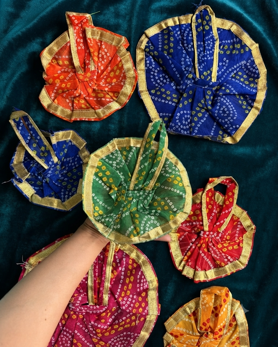 Rajasthani Bandhej Gotta Frock
