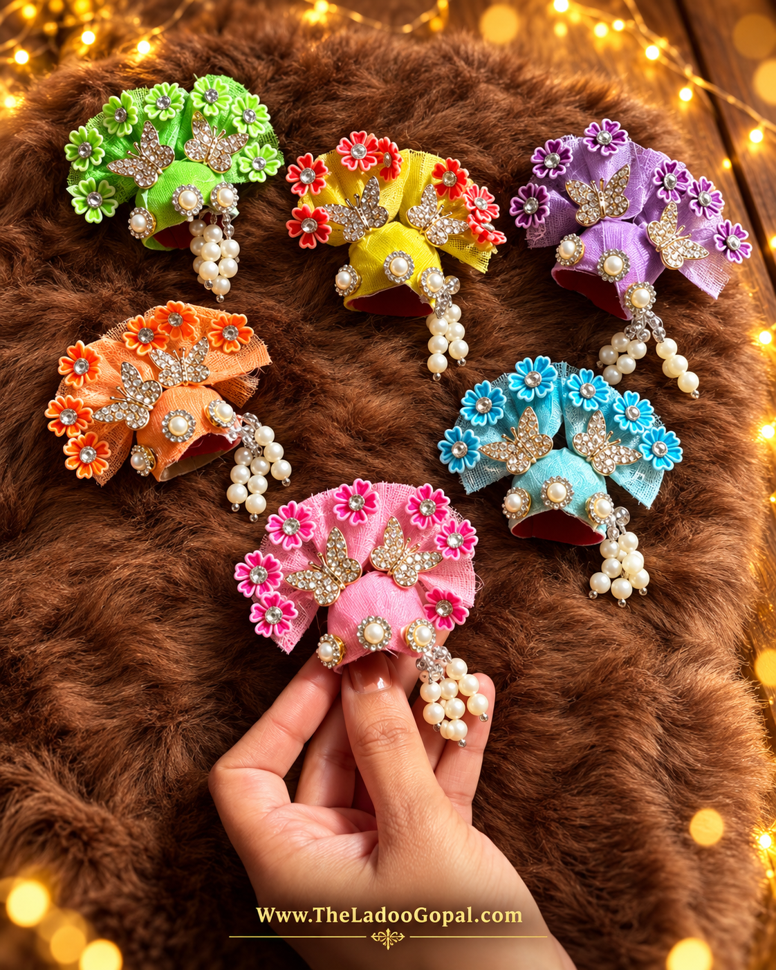 Butterfly Floral Pagdi for Laddu gopal