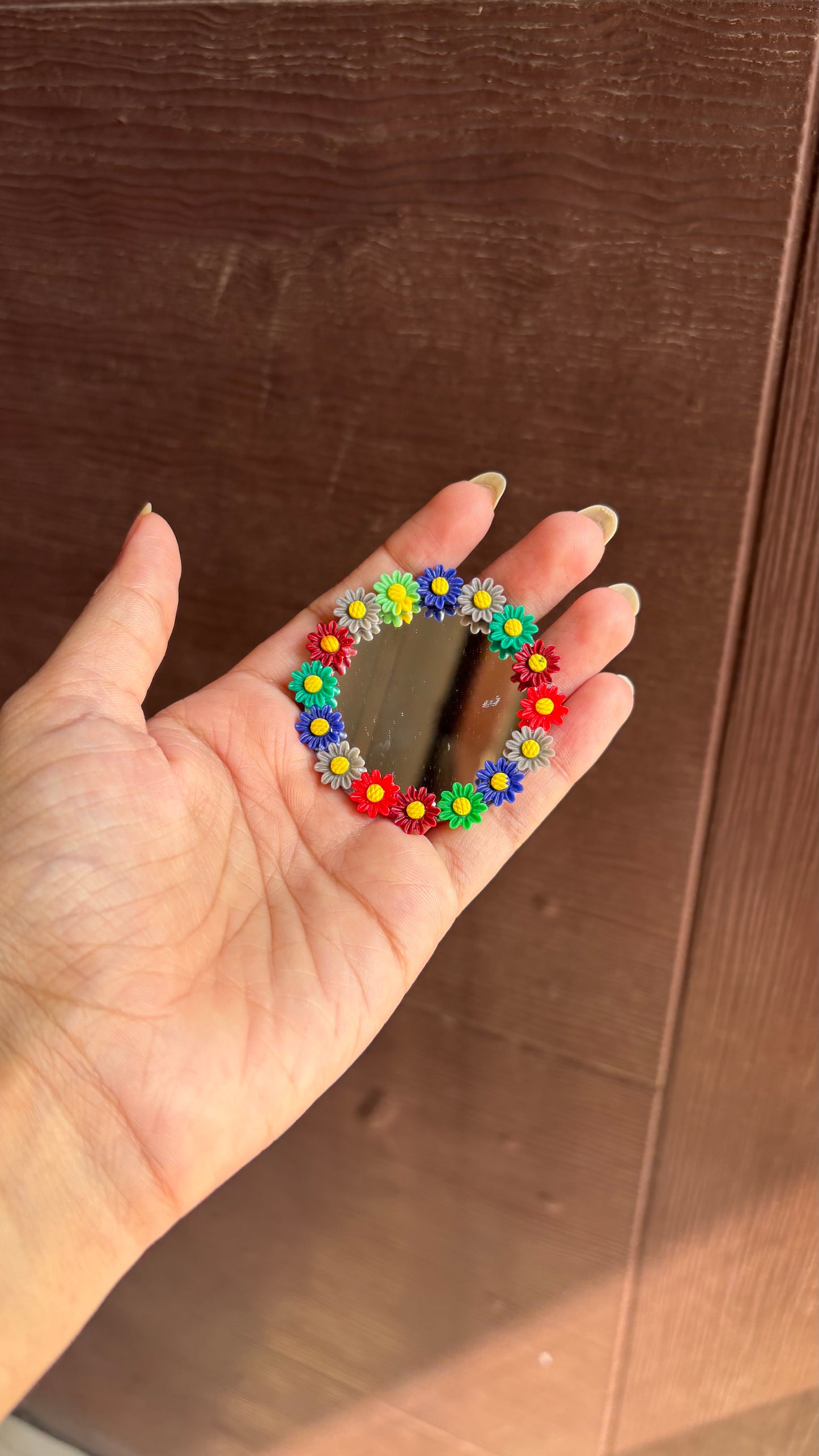 Round Floral Mirrors D2