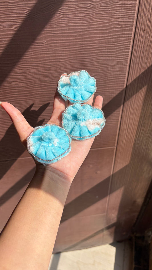 Gopu Blue Fur Frock (Winter)