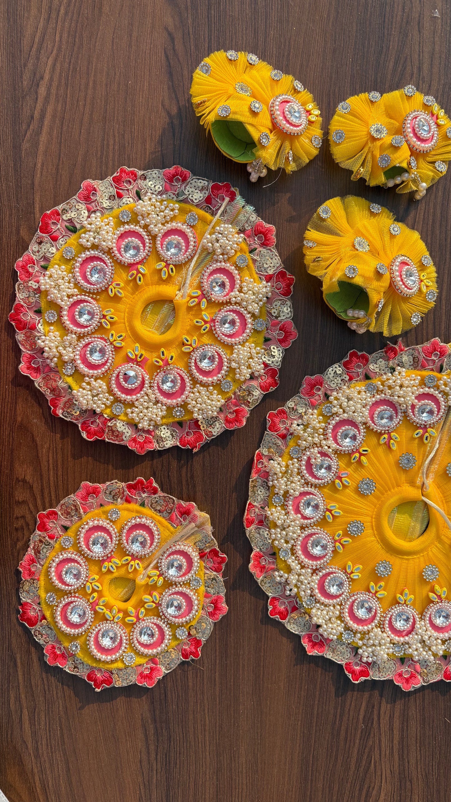 Yellow Designer Poshak with Pagdi (Kanha’s favorite Color) Size 5