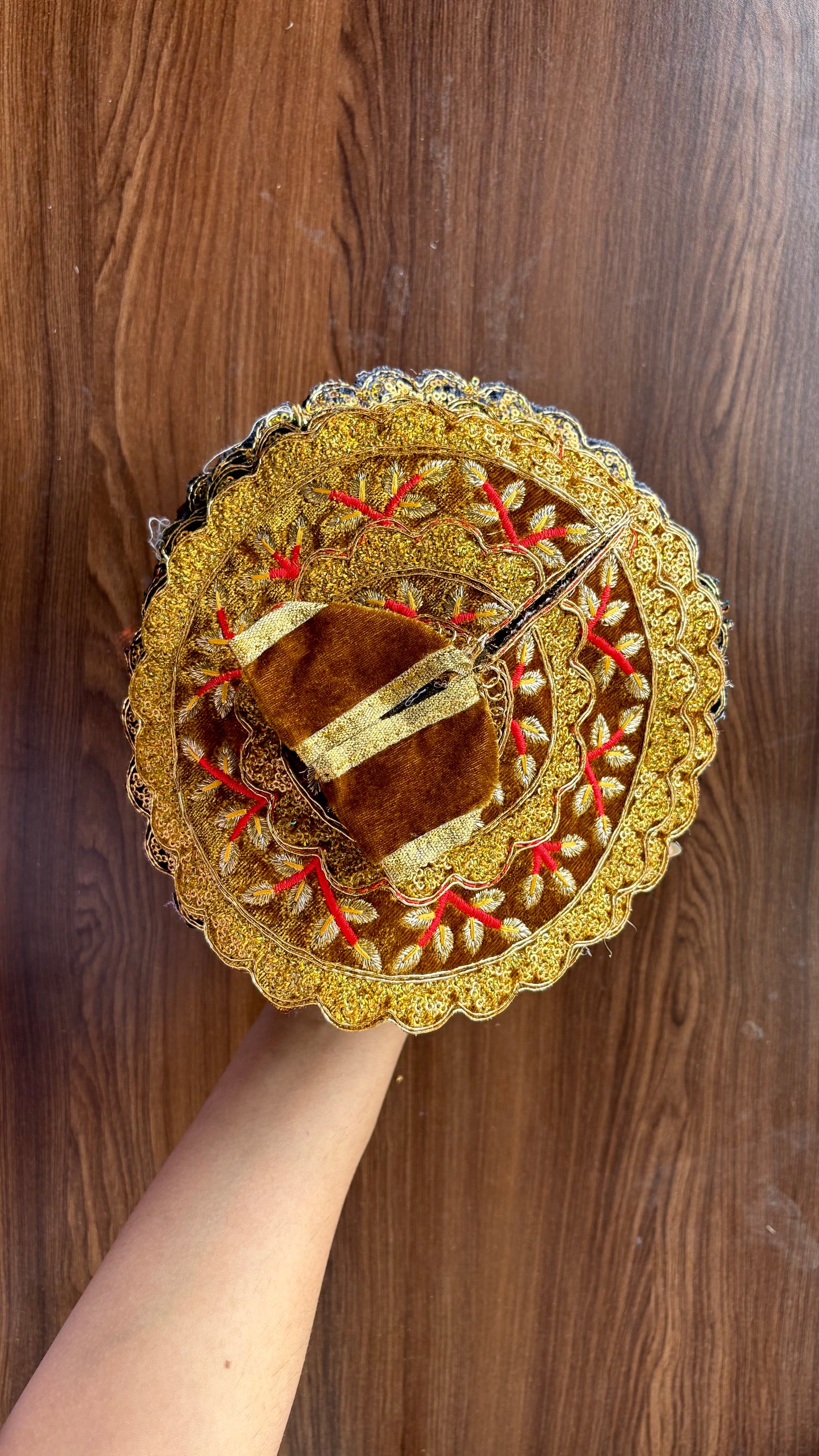 Velvet Embroidery Frock Size 6