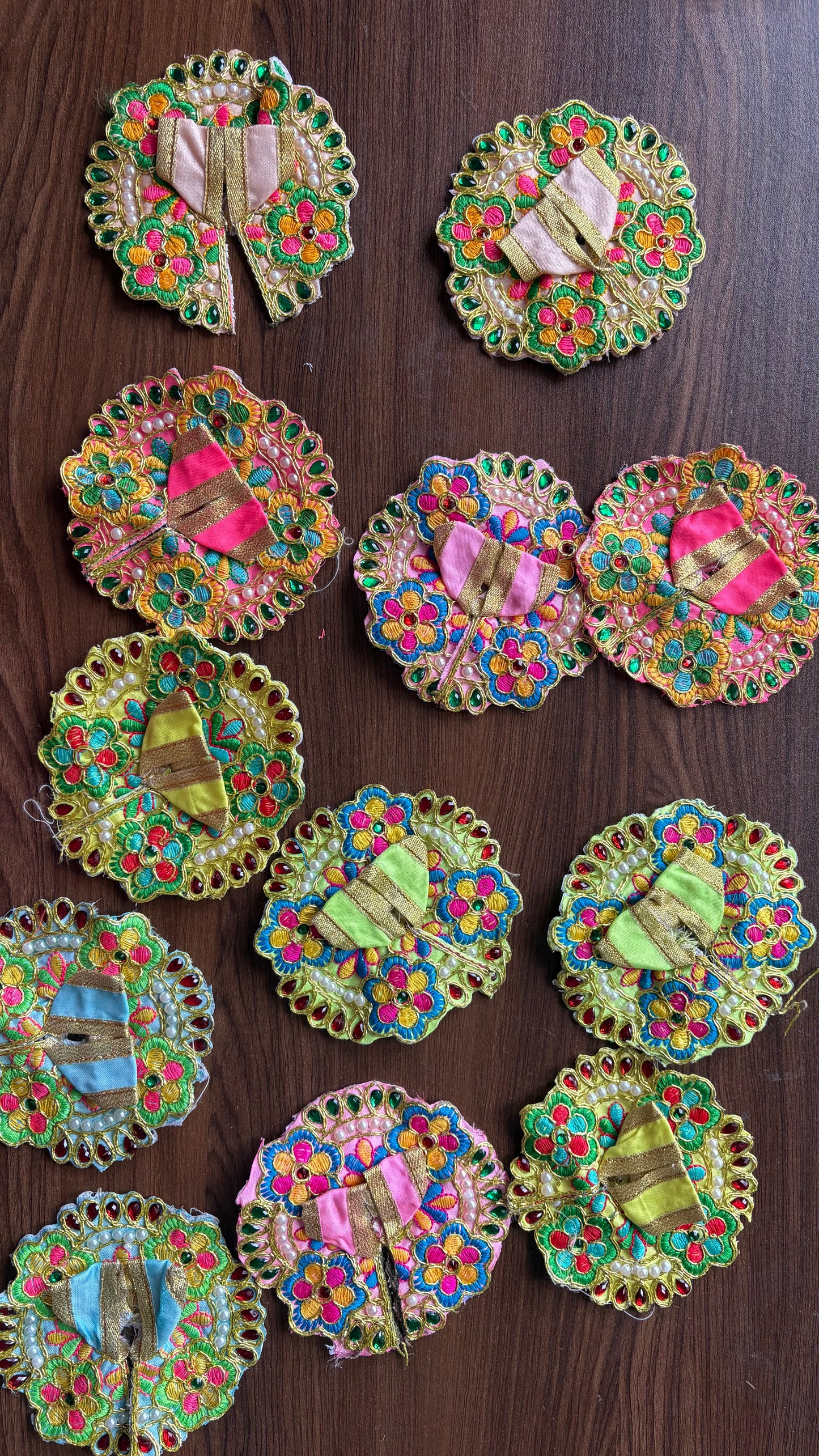 Floral Thread Embroidery Frock Size 0